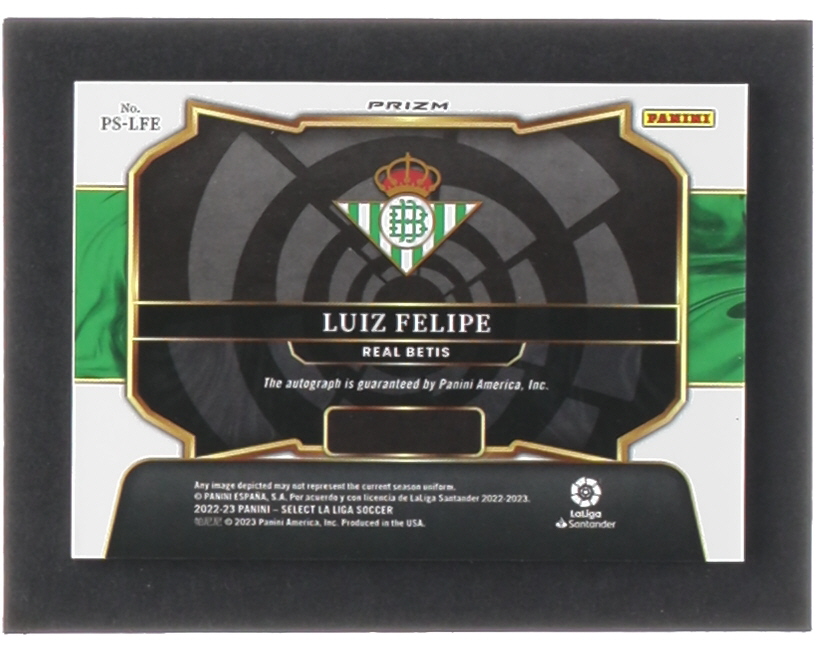 Luiz Felipe 2022-23 Select FIFA Select Signatures Blue Pulsar #7 at PristineAuction.com Luiz Felipe 2022-23 Select FIFA Select Signatures Blue Pulsar #7 at PristineAuction.com