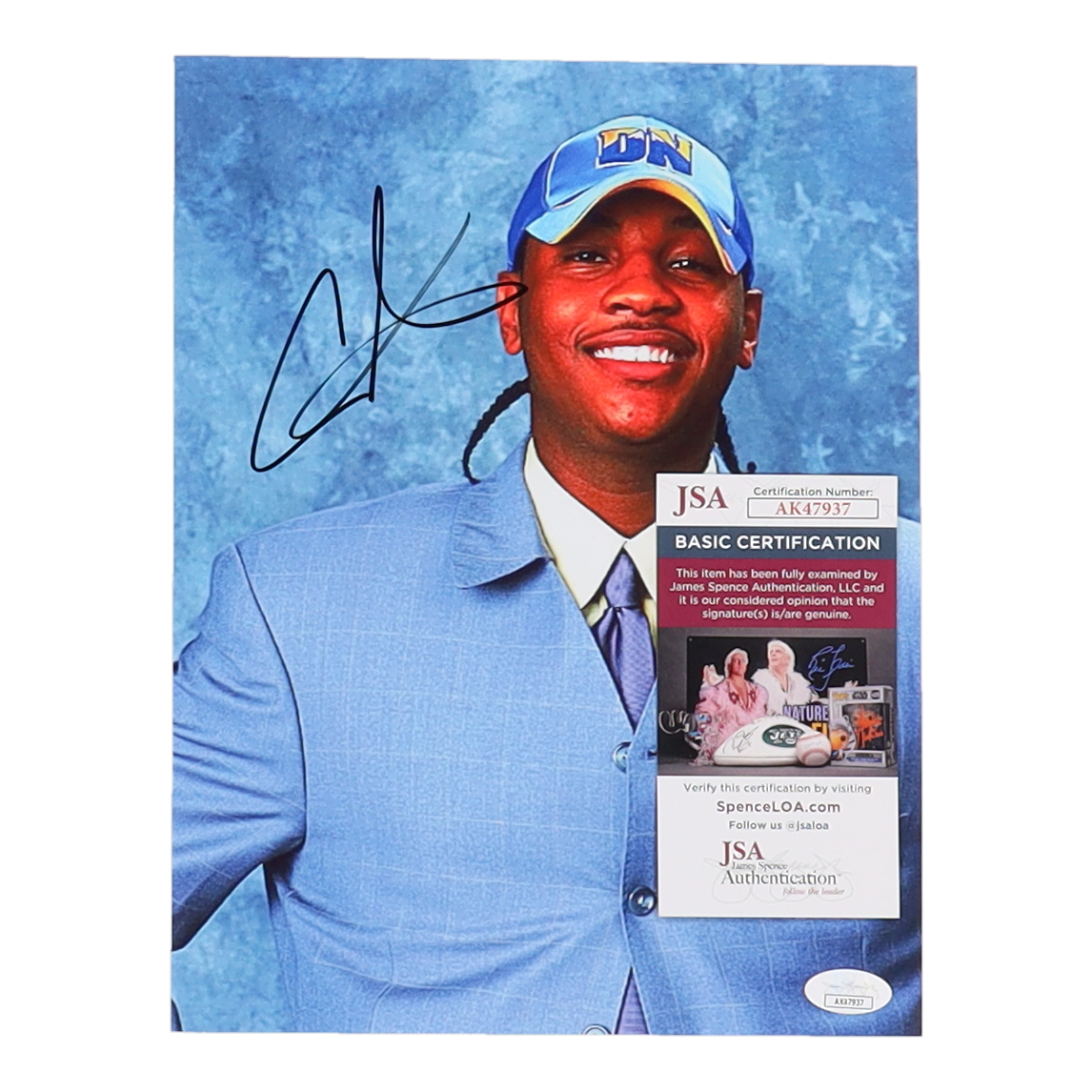 Carmelo Anthony Signed Nuggets 8x10 Photo (JSA) at PristineAuction.com Carmelo Anthony Signed Nuggets 8x10 Photo (JSA) at PristineAuction.com