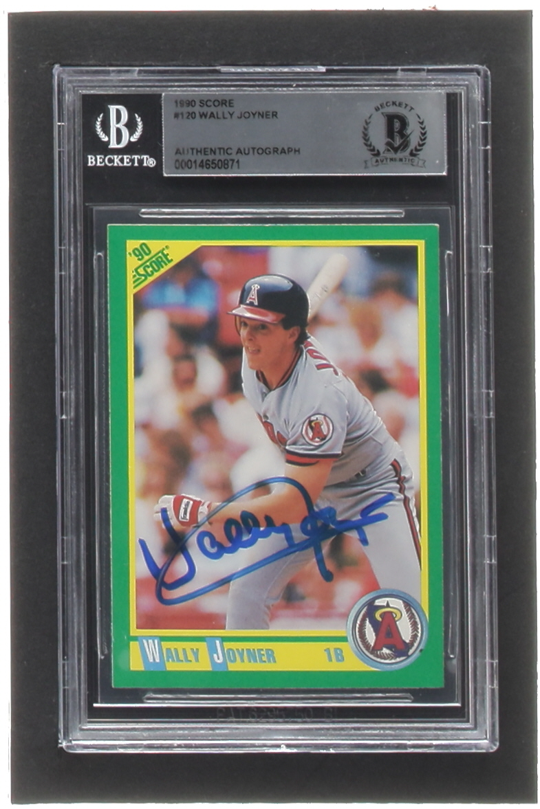 Wally Joyner Signed 1990 Score #120 (BGS) at PristineAuction.com Wally Joyner Signed 1990 Score #120 (BGS) at PristineAuction.com