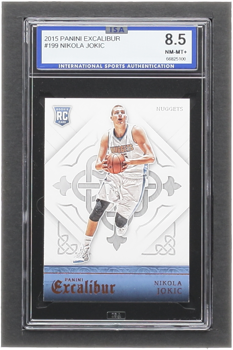 Nikola Jokic 2015-16 Panini Excalibur #199 RC (ISA 8.5) at PristineAuction.com Nikola Jokic 2015-16 Panini Excalibur #199 RC (ISA 8.5) at PristineAuction.com