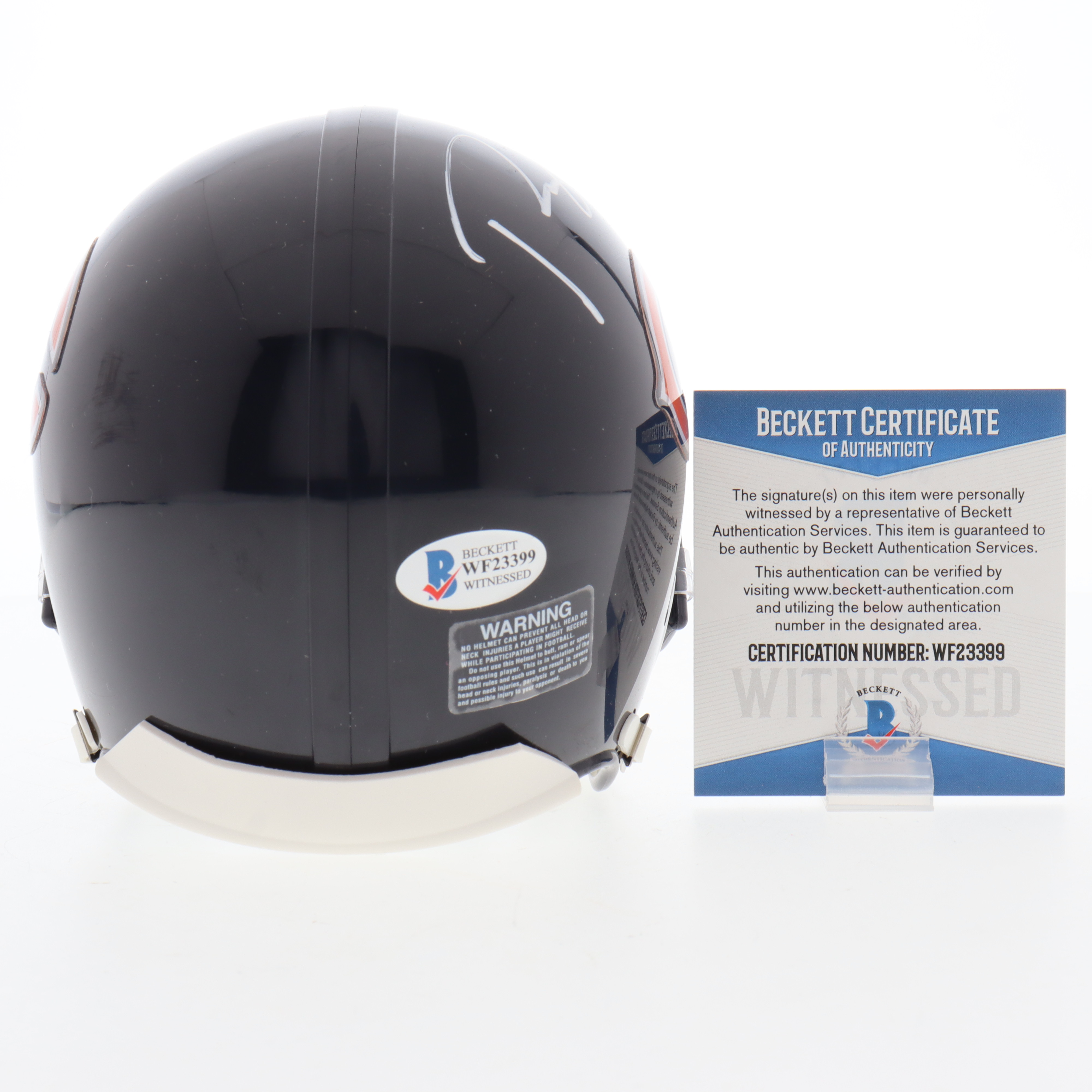 Roquan Smith Signed Bears Mini Helmet (Beckett) at PristineAuction.com Roquan Smith Signed Bears Mini Helmet (Beckett) at PristineAuction.com