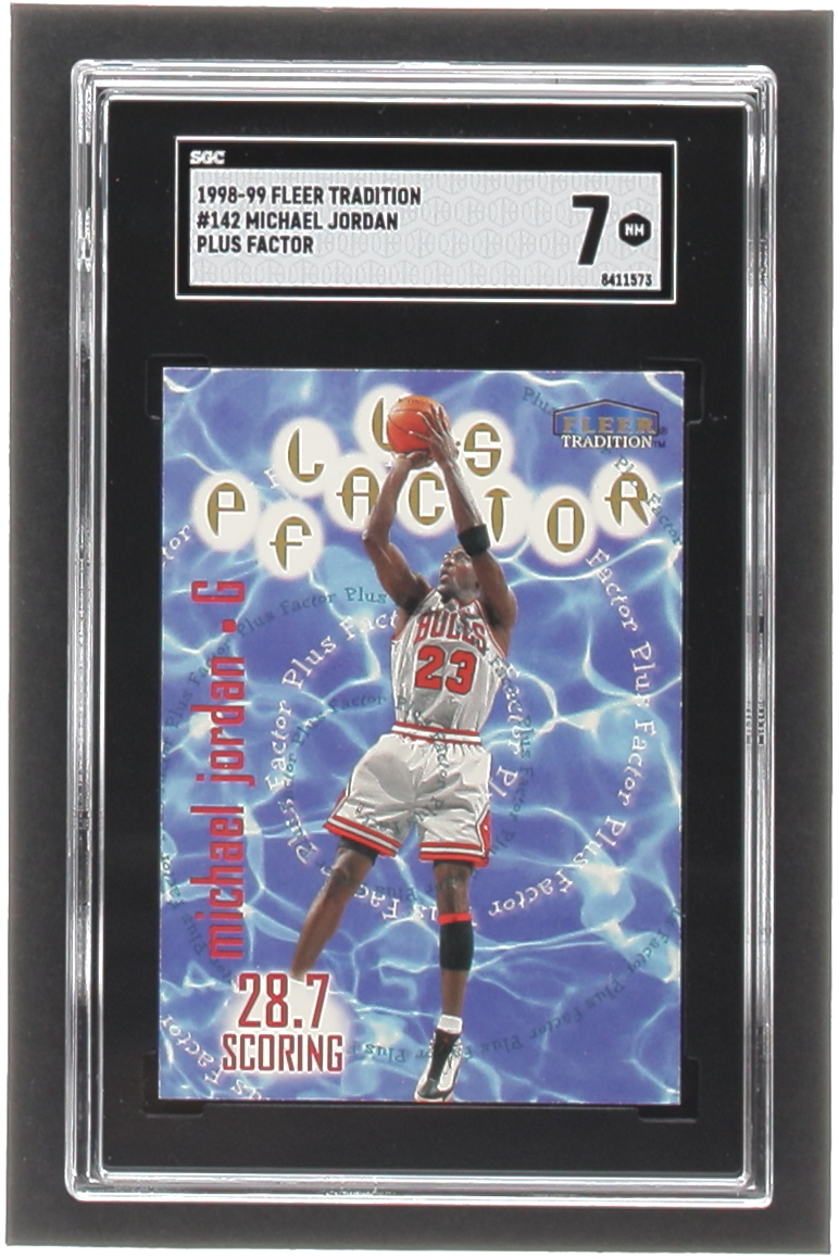 Michael Jordan 1998-99 Fleer #142 PF (SGC 7) at PristineAuction.com Michael Jordan 1998-99 Fleer #142 PF (SGC 7) at PristineAuction.com