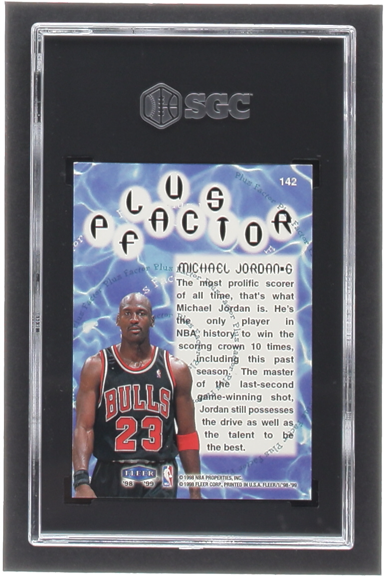 Michael Jordan 1998-99 Fleer #142 PF (SGC 7) at PristineAuction.com Michael Jordan 1998-99 Fleer #142 PF (SGC 7) at PristineAuction.com