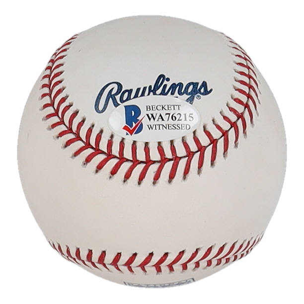 Frank Thomas Signed Hall of Fame Logo Baseball (Beckett) at PristineAuction.com Frank Thomas Signed Hall of Fame Logo Baseball (Beckett) at PristineAuction.com