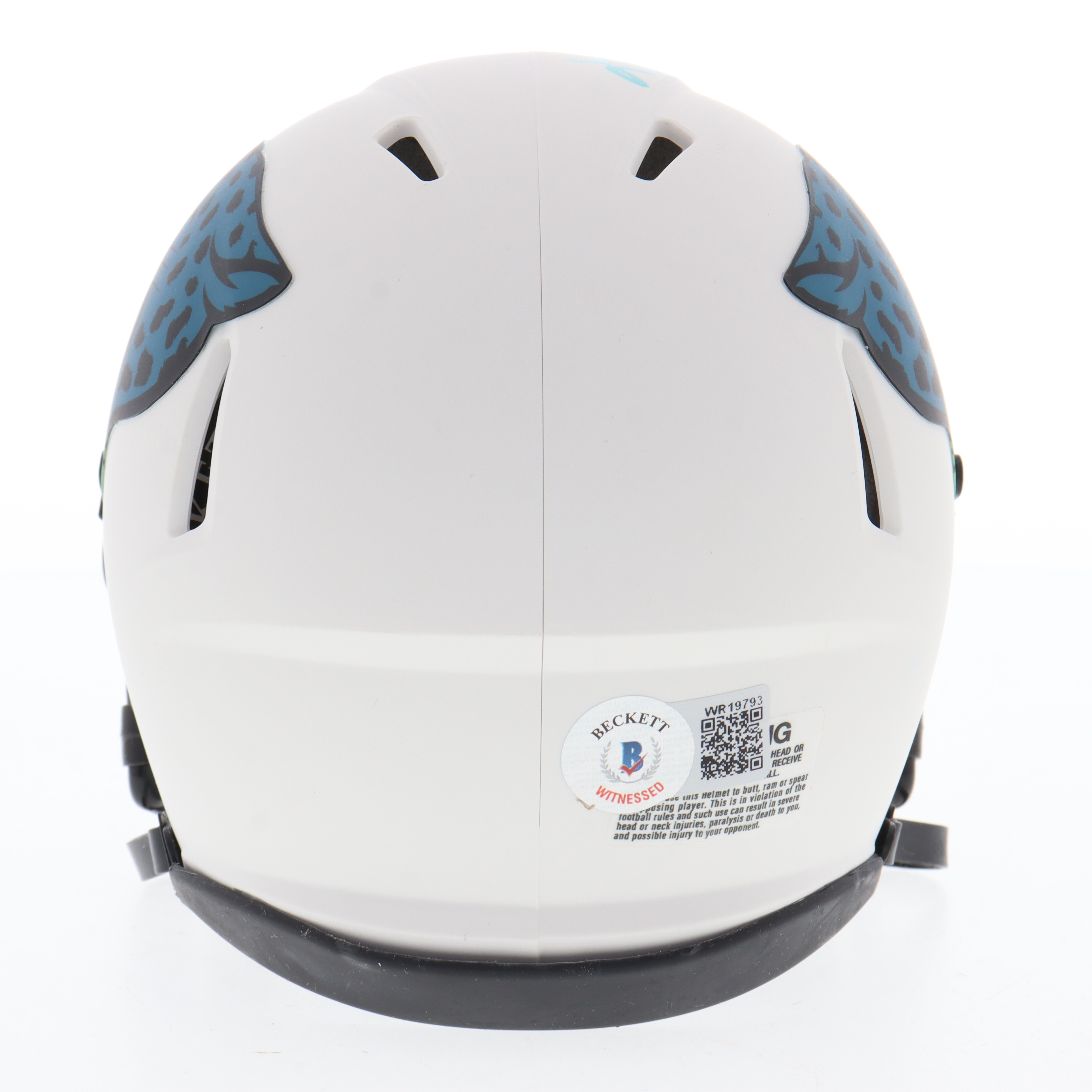Laviska Shenault Jr. Signed Jaguars Lunar Eclipse Alternate Speed Mini Helmet (Beckett) at PristineAuction.com Laviska Shenault Jr. Signed Jaguars Lunar Eclipse Alternate Speed Mini Helmet (Beckett) at PristineAuction.com