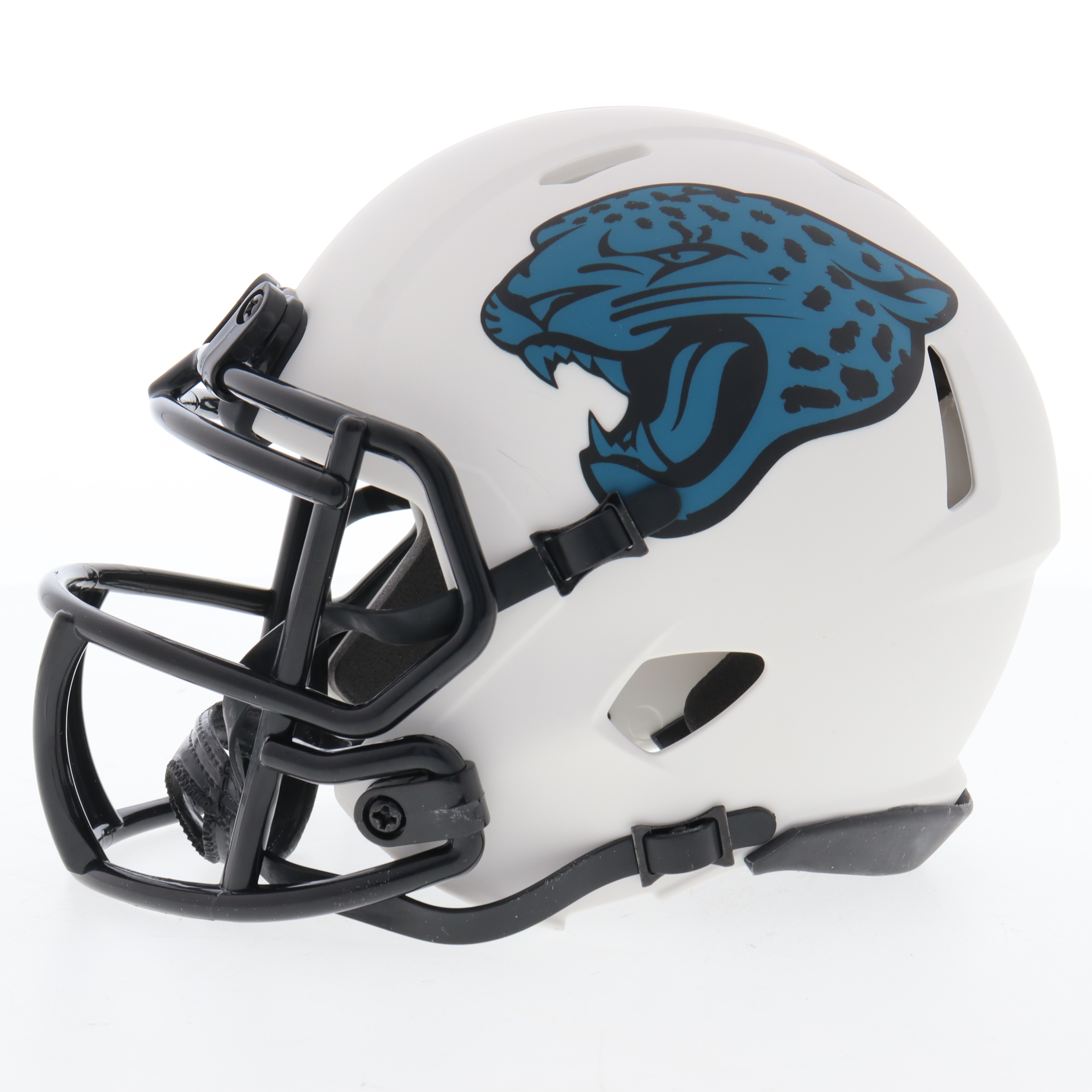 Laviska Shenault Jr. Signed Jaguars Lunar Eclipse Alternate Speed Mini Helmet (Beckett) at PristineAuction.com Laviska Shenault Jr. Signed Jaguars Lunar Eclipse Alternate Speed Mini Helmet (Beckett) at PristineAuction.com