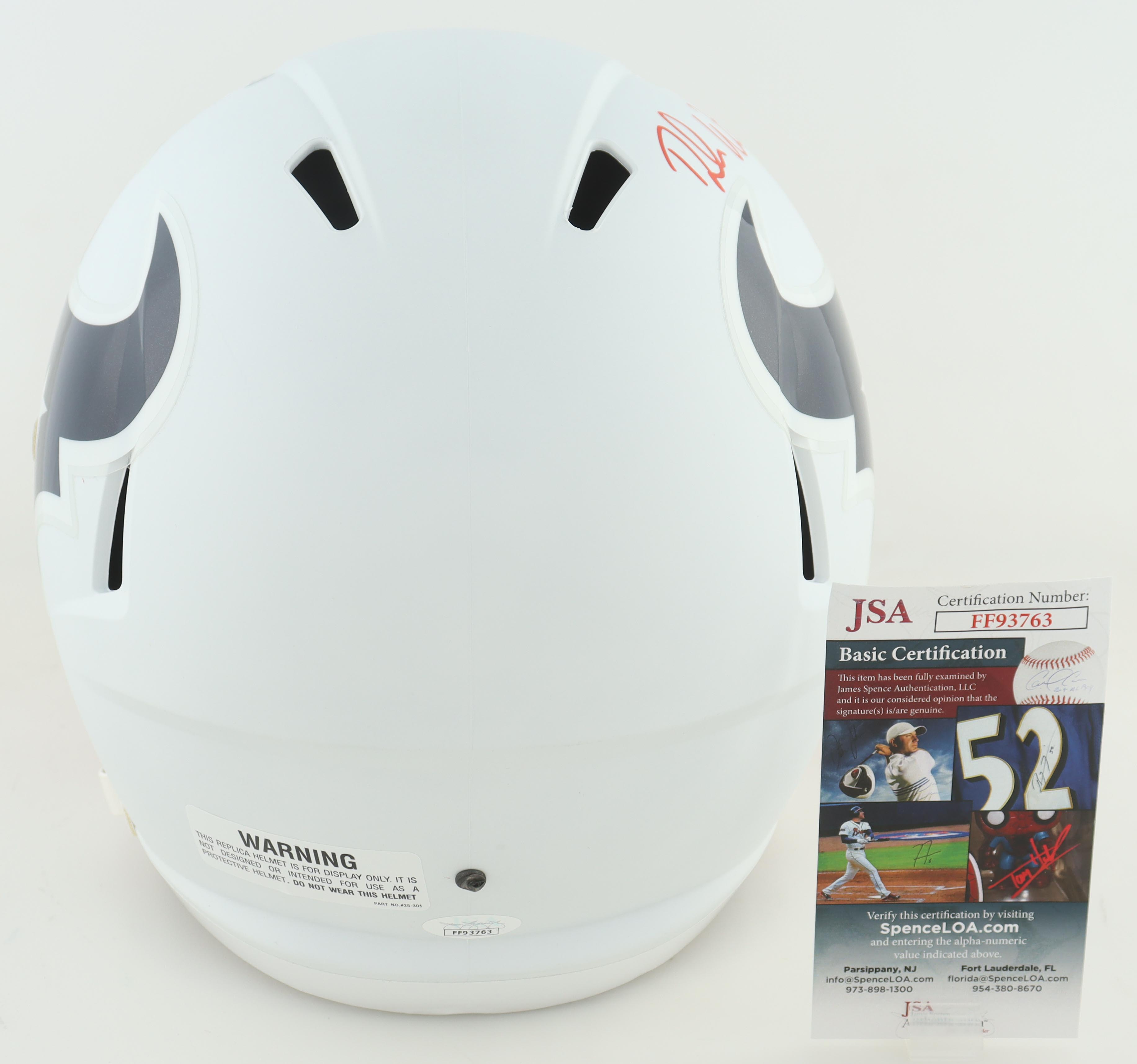 Deshaun Watson Signed Texans Full-Size Matt White Speed Helmet (JSA) at PristineAuction.com Deshaun Watson Signed Texans Full-Size Matt White Speed Helmet (JSA) at PristineAuction.com