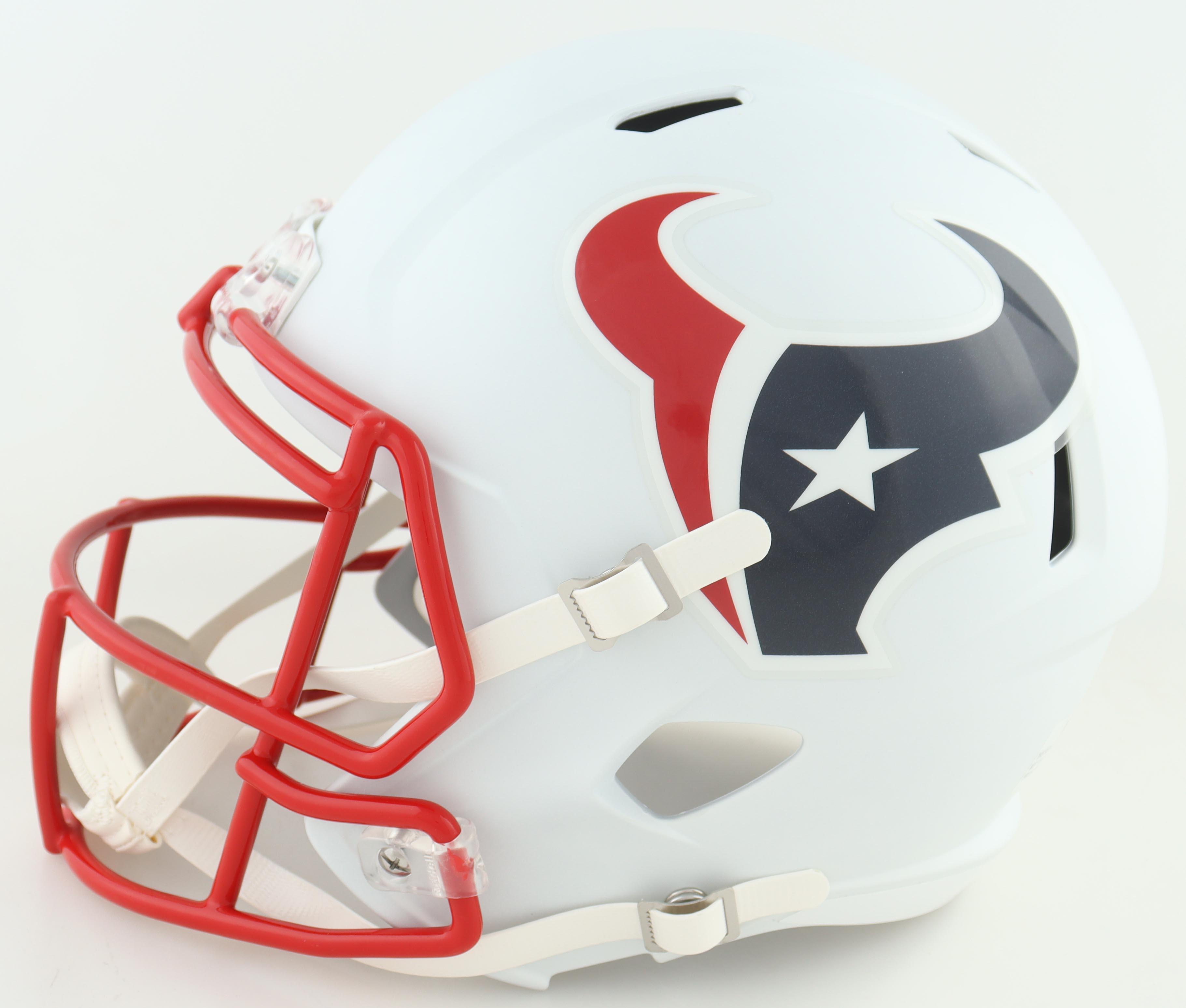 Deshaun Watson Signed Texans Full-Size Matt White Speed Helmet (JSA) at PristineAuction.com Deshaun Watson Signed Texans Full-Size Matt White Speed Helmet (JSA) at PristineAuction.com