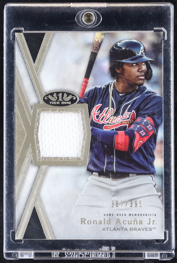 Ronald Acuna Jr. 2020 Topps Tier One Relics #T1RRAJ #387/395