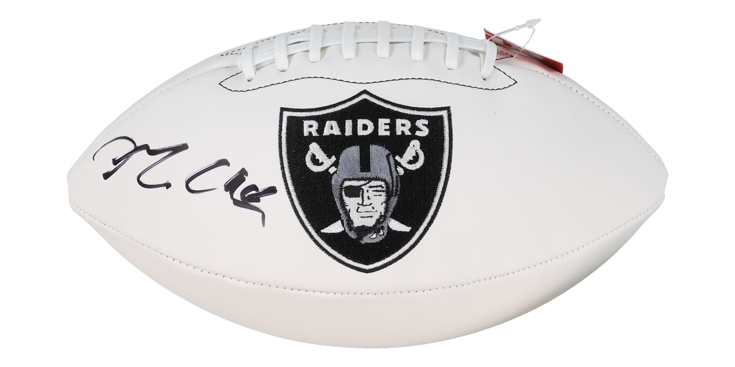 Maxx Crosby Signed Raiders Logo Football (OKAuthentics) at PristineAuction.com Maxx Crosby Signed Raiders Logo Football (OKAuthentics) at PristineAuction.com