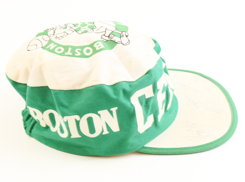 Celtics Fitted Hat Hand-Signed by (4) with Reggie Lewis, Danny Ainge, Pat O'Brien & Dirk Minniefield (JSA) at PristineAuction.com Celtics Fitted Hat Hand-Signed by (4) with Reggie Lewis, Danny Ainge, Pat O'Brien & Dirk Minniefield (JSA) at PristineAuction.com