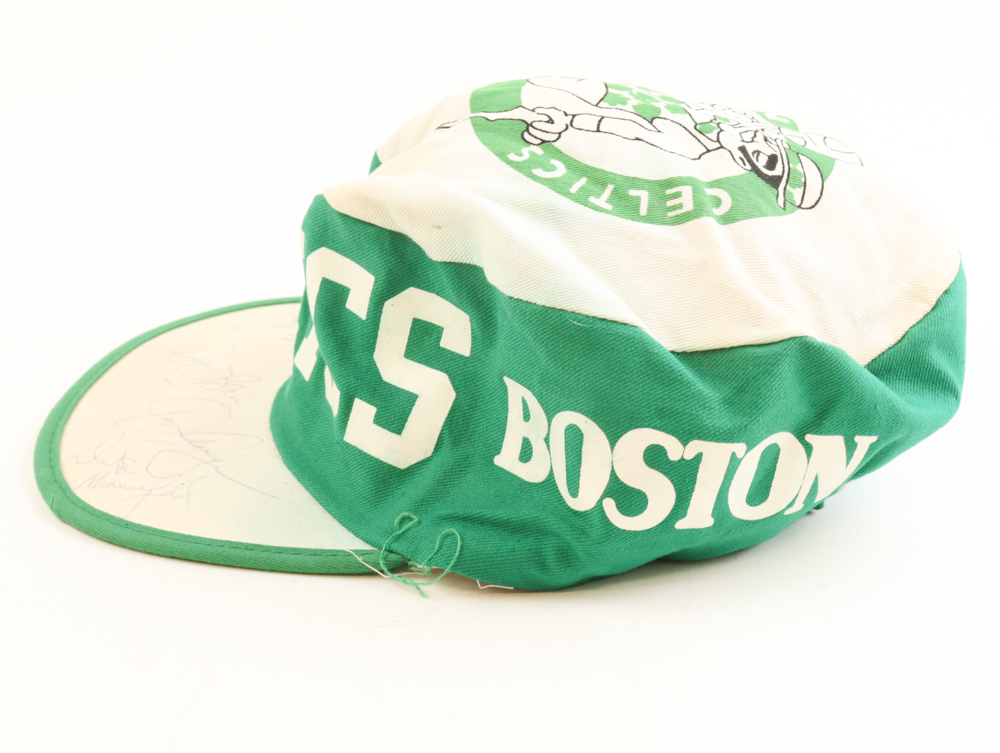 Celtics Fitted Hat Hand-Signed by (4) with Reggie Lewis, Danny Ainge, Pat O'Brien & Dirk Minniefield (JSA) at PristineAuction.com Celtics Fitted Hat Hand-Signed by (4) with Reggie Lewis, Danny Ainge, Pat O'Brien & Dirk Minniefield (JSA) at PristineAuction.com