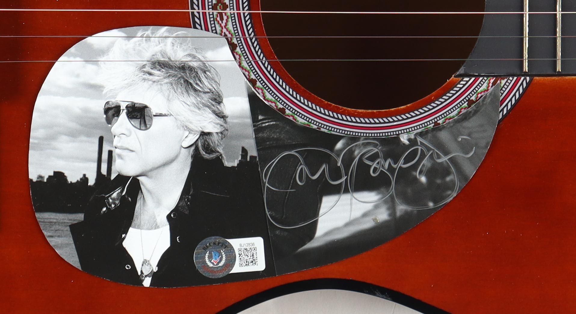 Jon Bon Jovi Signed 38" Acoustic Guitar (Beckett) at PristineAuction.com Jon Bon Jovi Signed 38" Acoustic Guitar (Beckett) at PristineAuction.com
