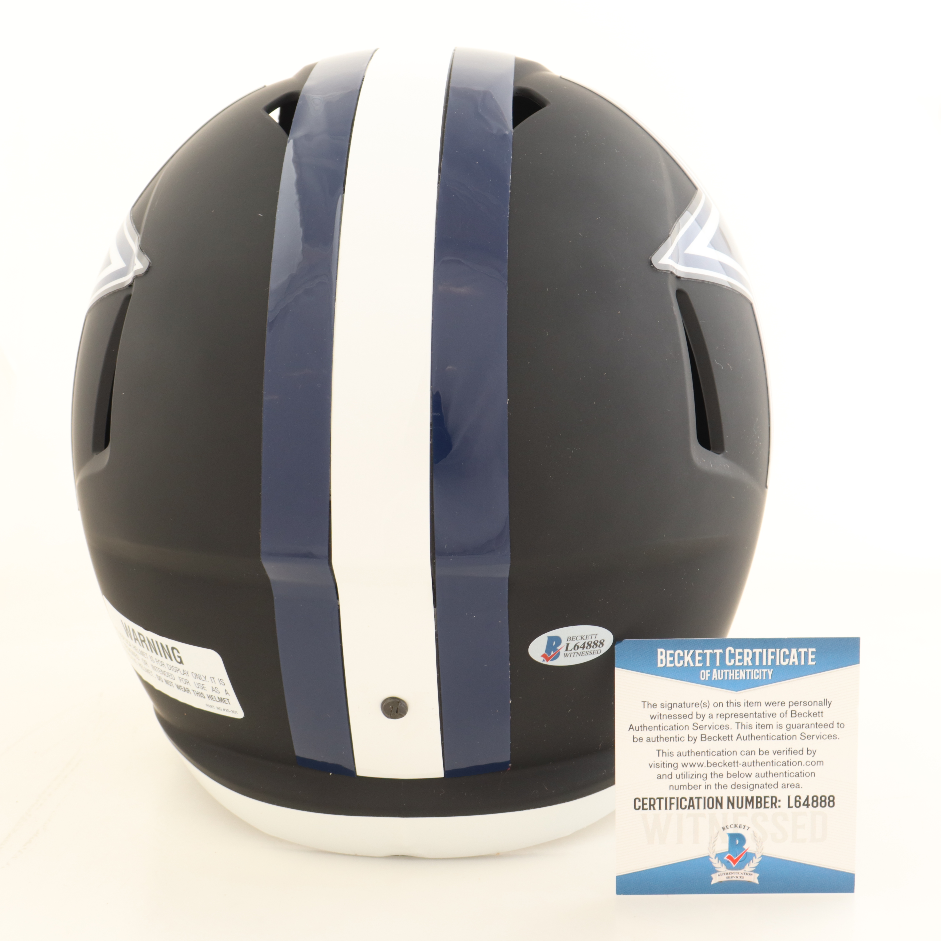 Ezekiel Elliott Signed Cowboys Full-Size Matte Black Speed Helmet (Beckett) at PristineAuction.com Ezekiel Elliott Signed Cowboys Full-Size Matte Black Speed Helmet (Beckett) at PristineAuction.com