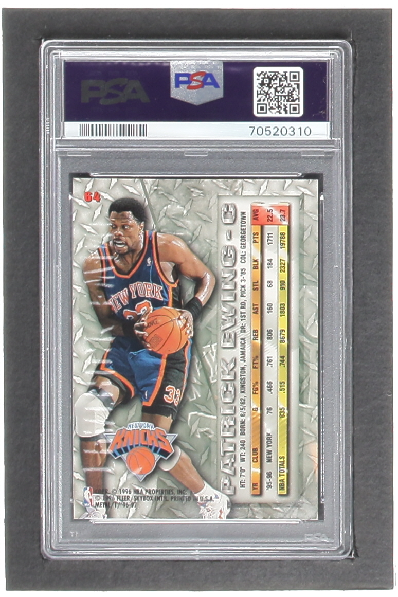 Patrick Ewing 1996-97 Metal #64 (PSA 7) at PristineAuction.com Patrick Ewing 1996-97 Metal #64 (PSA 7) at PristineAuction.com