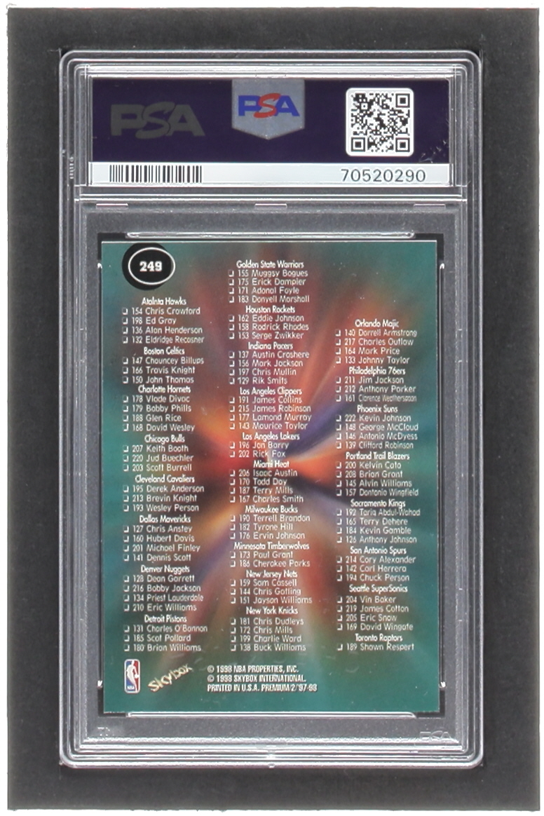 Grant Hill 1997-98 SkyBox Premium #249 CL (PSA 8) at PristineAuction.com Grant Hill 1997-98 SkyBox Premium #249 CL (PSA 8) at PristineAuction.com