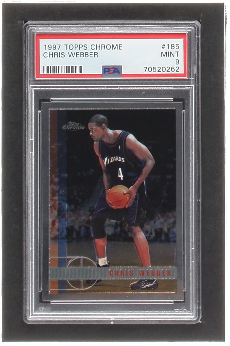 Chris Webber 1997-98 Topps Chrome #185 (PSA 9) at PristineAuction.com Chris Webber 1997-98 Topps Chrome #185 (PSA 9) at PristineAuction.com