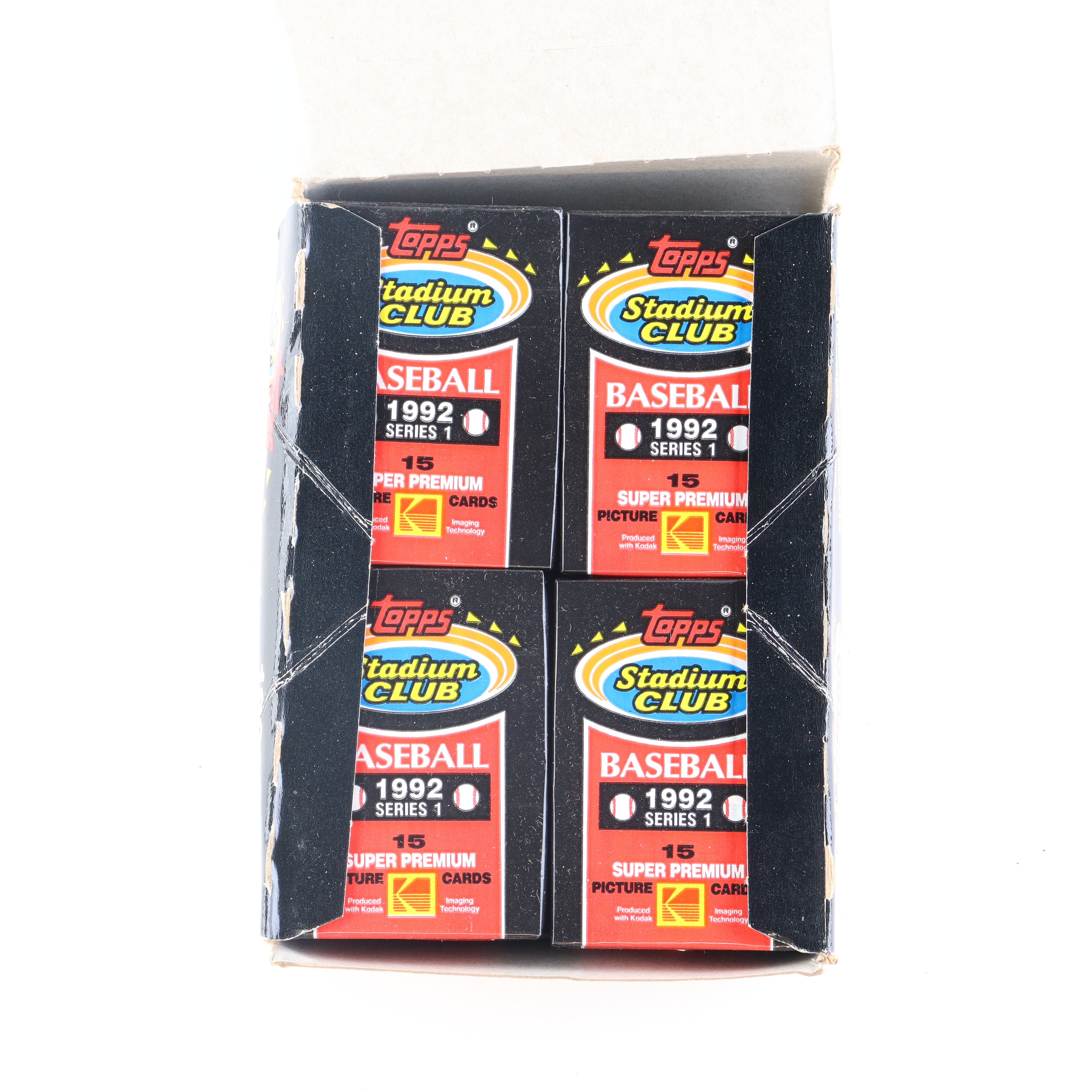 1992 Topps Stadium Club Series 1 Baseball Hobby Box with (36) Packs at PristineAuction.com 1992 Topps Stadium Club Series 1 Baseball Hobby Box with (36) Packs at PristineAuction.com