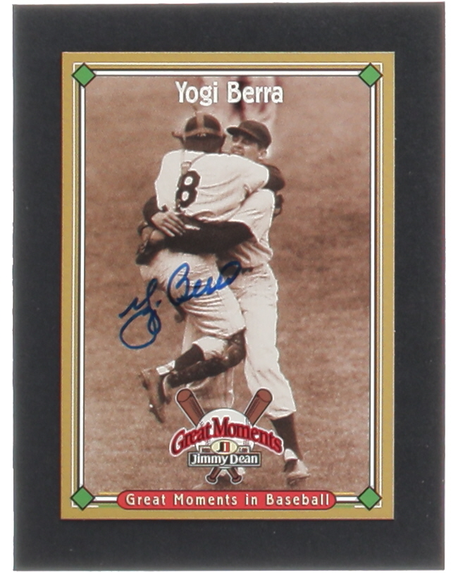 Yogi Berra 1997 Jimmy Dean #NNO Autograph at PristineAuction.com Yogi Berra 1997 Jimmy Dean #NNO Autograph at PristineAuction.com