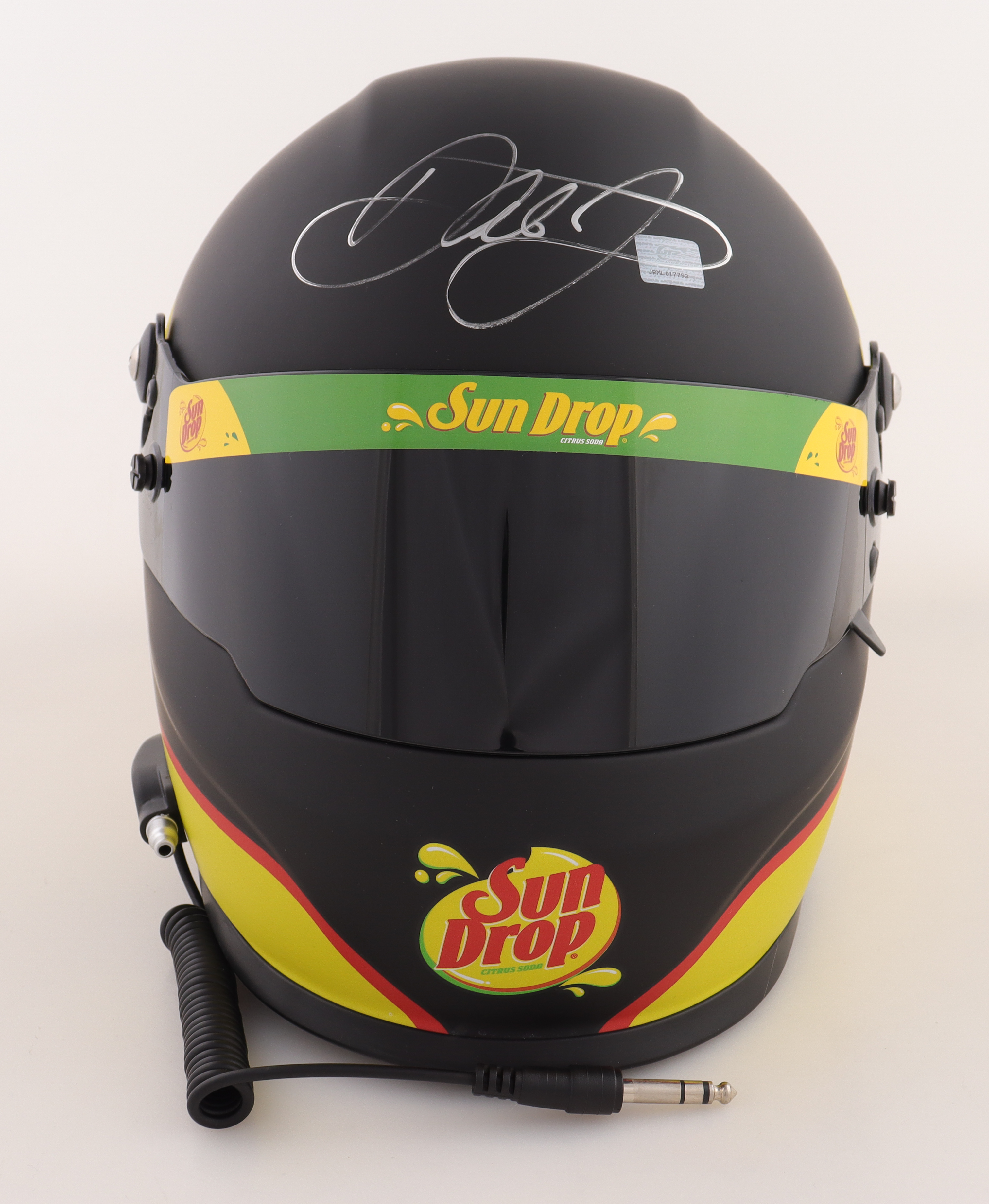 Dale Earnhardt Jr. Signed NASCAR Sun Drop Full-Size Helmet (Dale Jr. Hologram) at PristineAuction.com Dale Earnhardt Jr. Signed NASCAR Sun Drop Full-Size Helmet (Dale Jr. Hologram) at PristineAuction.com