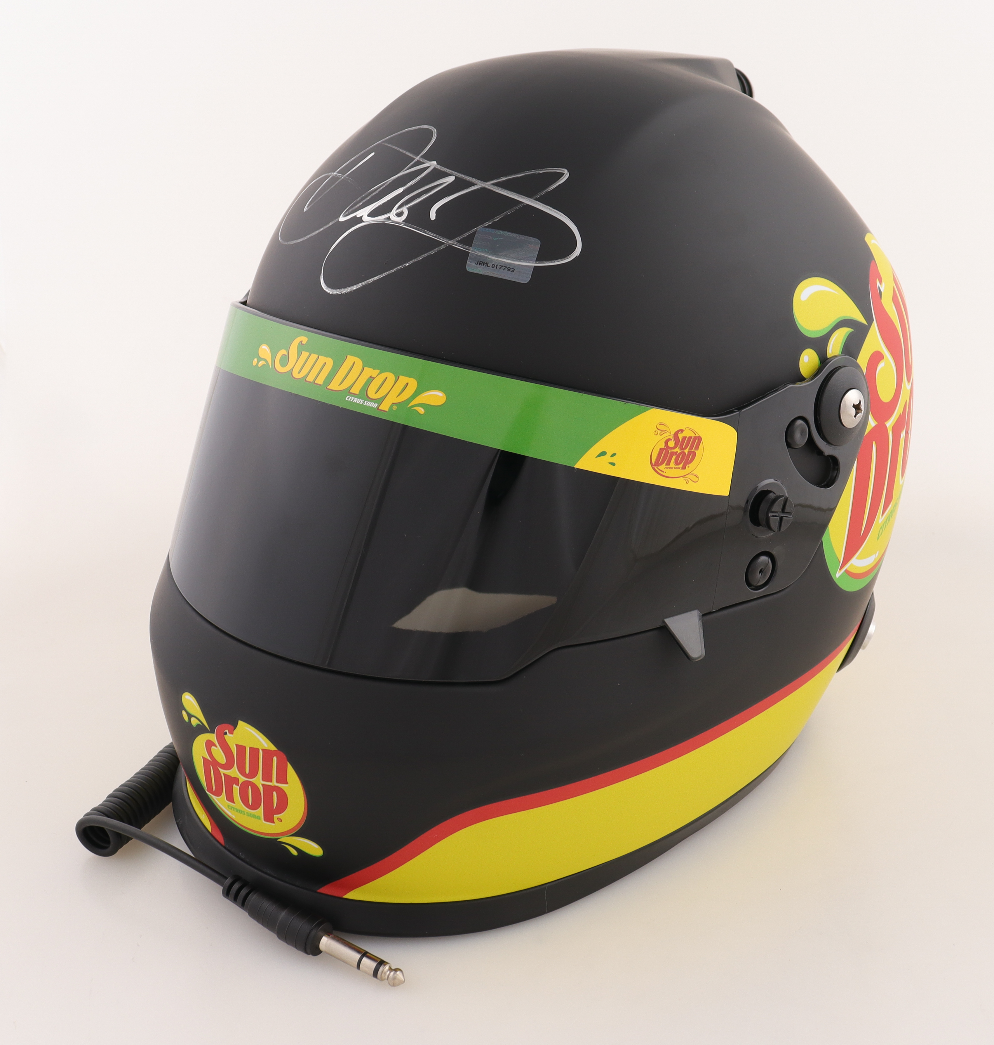 Dale Earnhardt Jr. Signed NASCAR Sun Drop Full-Size Helmet (Dale Jr. Hologram) at PristineAuction.com Dale Earnhardt Jr. Signed NASCAR Sun Drop Full-Size Helmet (Dale Jr. Hologram) at PristineAuction.com