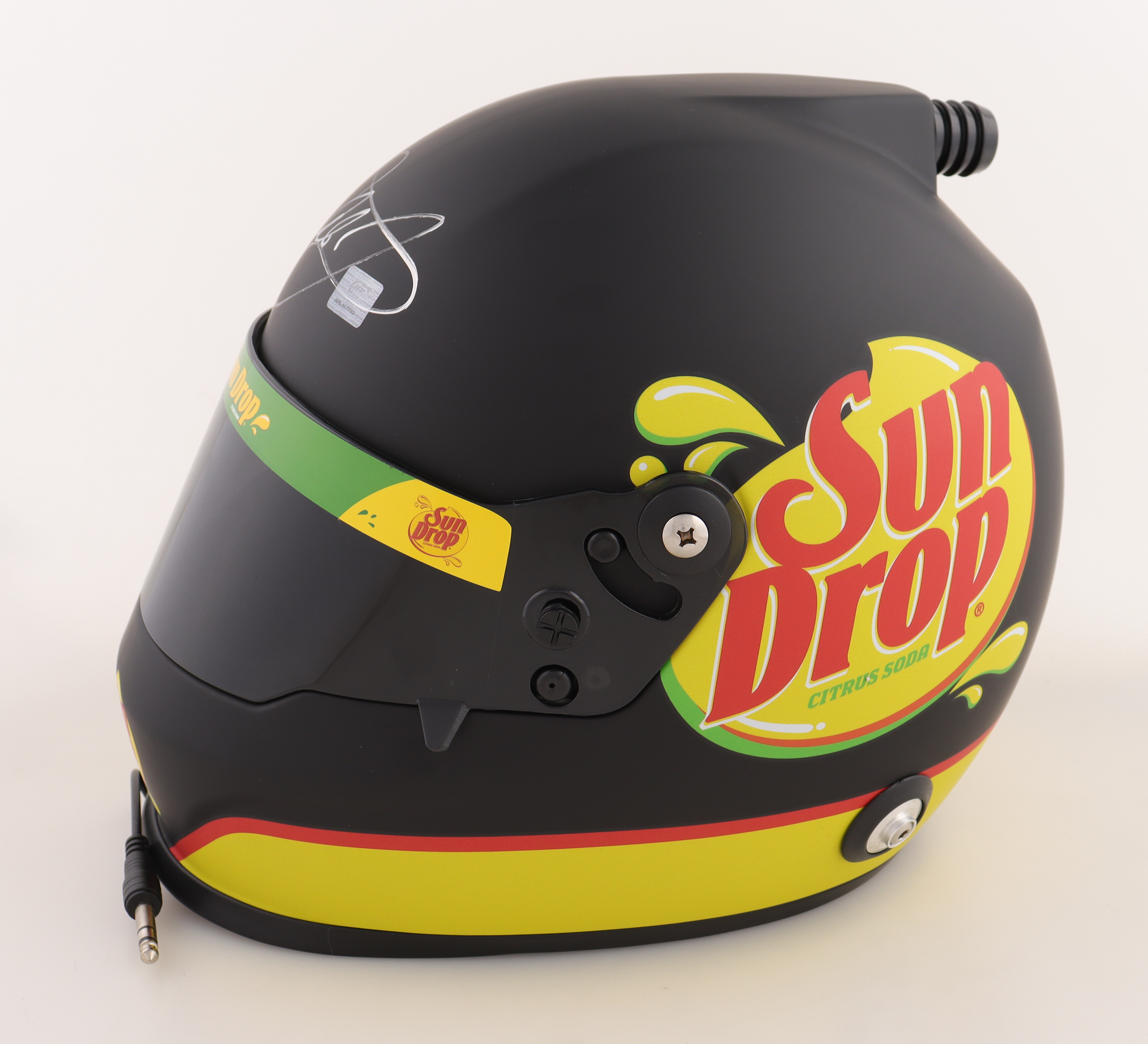 Dale Earnhardt Jr. Signed NASCAR Sun Drop Full-Size Helmet (Dale Jr. Hologram) at PristineAuction.com Dale Earnhardt Jr. Signed NASCAR Sun Drop Full-Size Helmet (Dale Jr. Hologram) at PristineAuction.com
