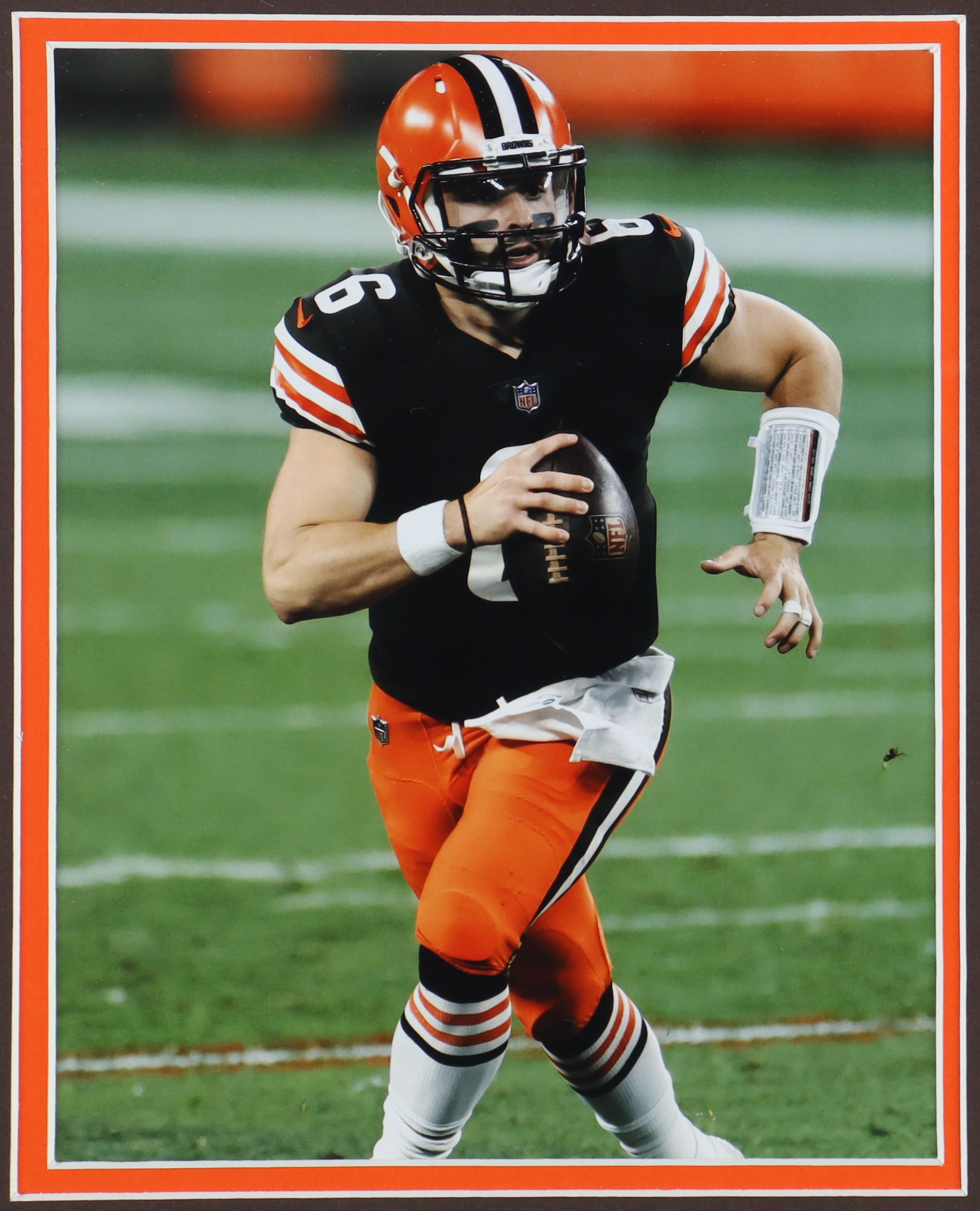 Baker Mayfield Signed Custom Framed Jersey Display (Beckett) at PristineAuction.com Baker Mayfield Signed Custom Framed Jersey Display (Beckett) at PristineAuction.com