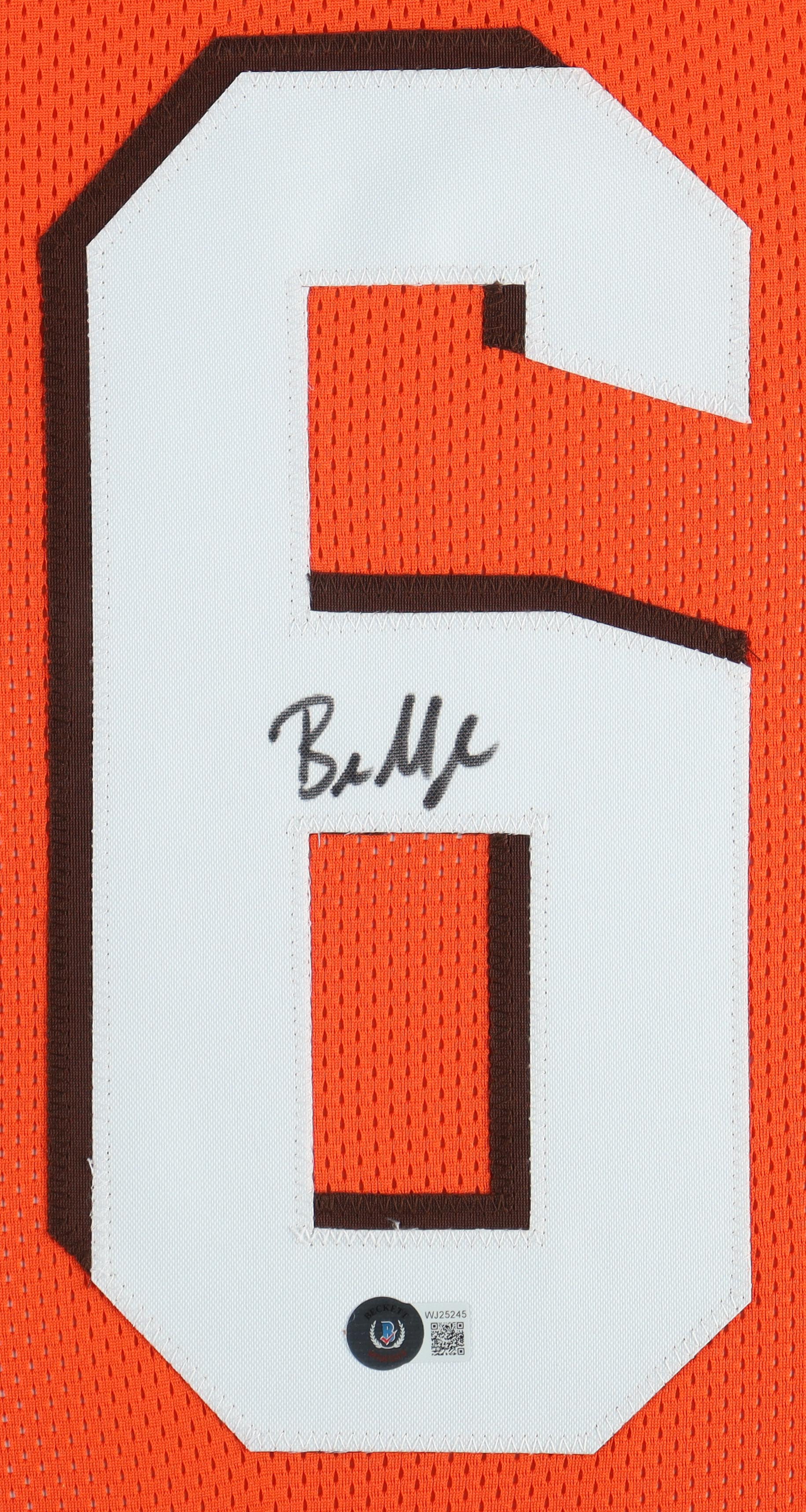 Baker Mayfield Signed Custom Framed Jersey Display (Beckett) at PristineAuction.com Baker Mayfield Signed Custom Framed Jersey Display (Beckett) at PristineAuction.com