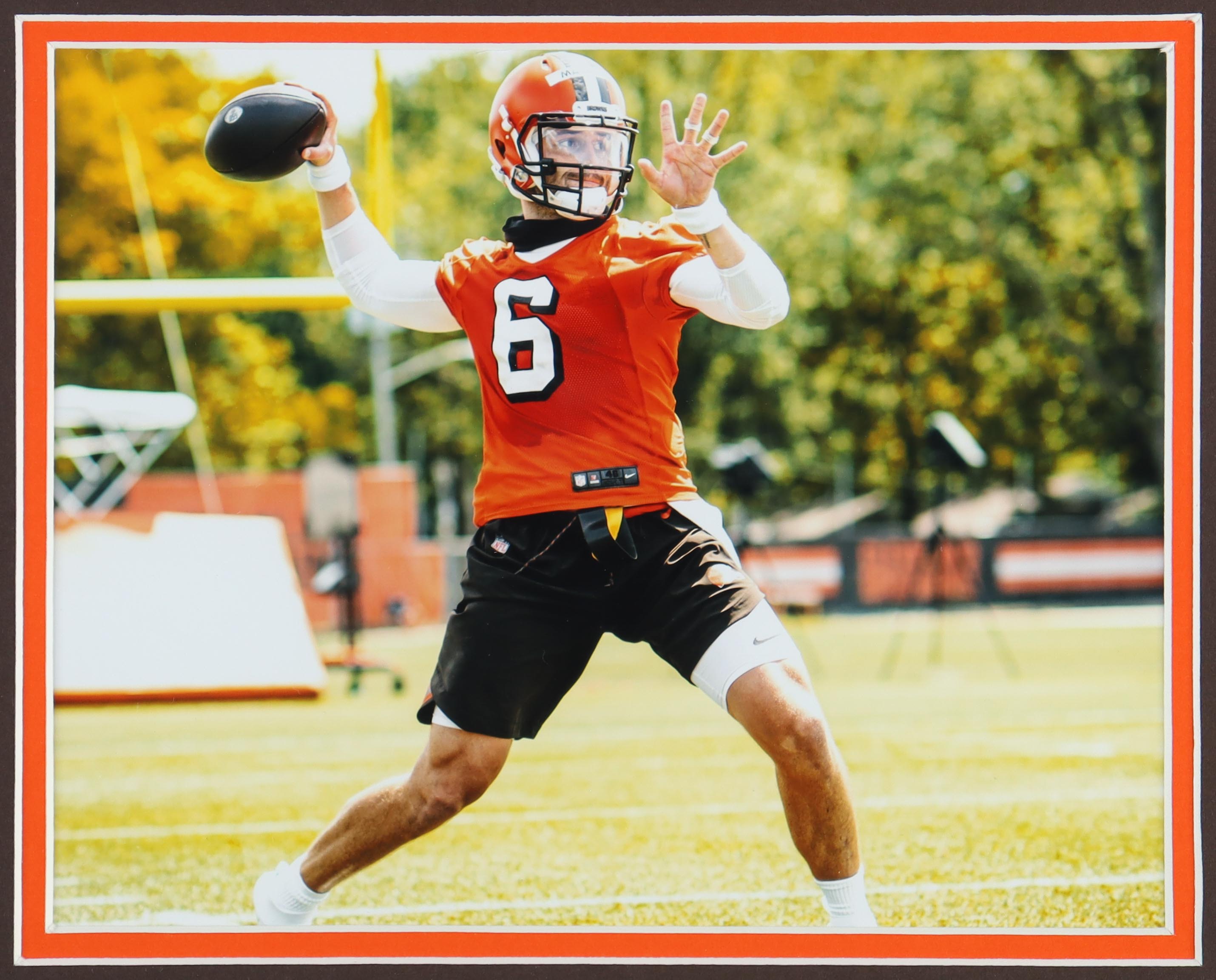 Baker Mayfield Signed Custom Framed Jersey Display (Beckett) at PristineAuction.com Baker Mayfield Signed Custom Framed Jersey Display (Beckett) at PristineAuction.com