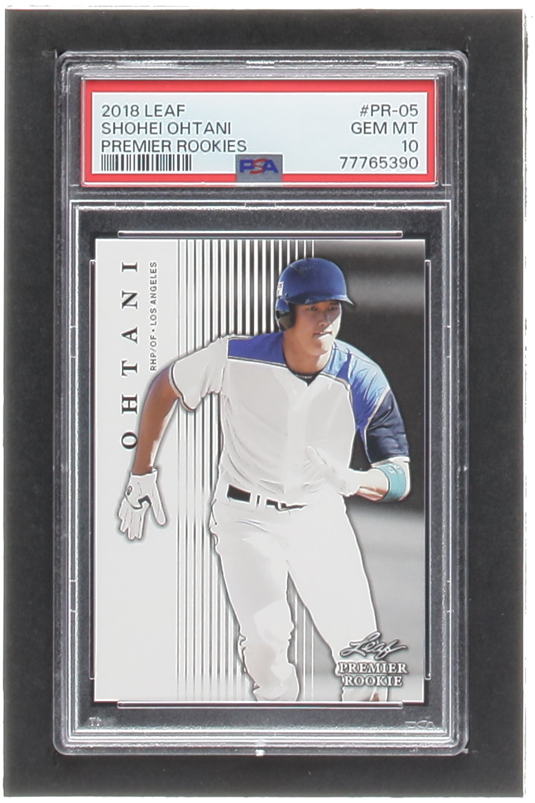 Shohei Ohtani 2018 Leaf Premier Rookies #PR05 RC (PSA 10) at PristineAuction.com Shohei Ohtani 2018 Leaf Premier Rookies #PR05 RC (PSA 10) at PristineAuction.com
