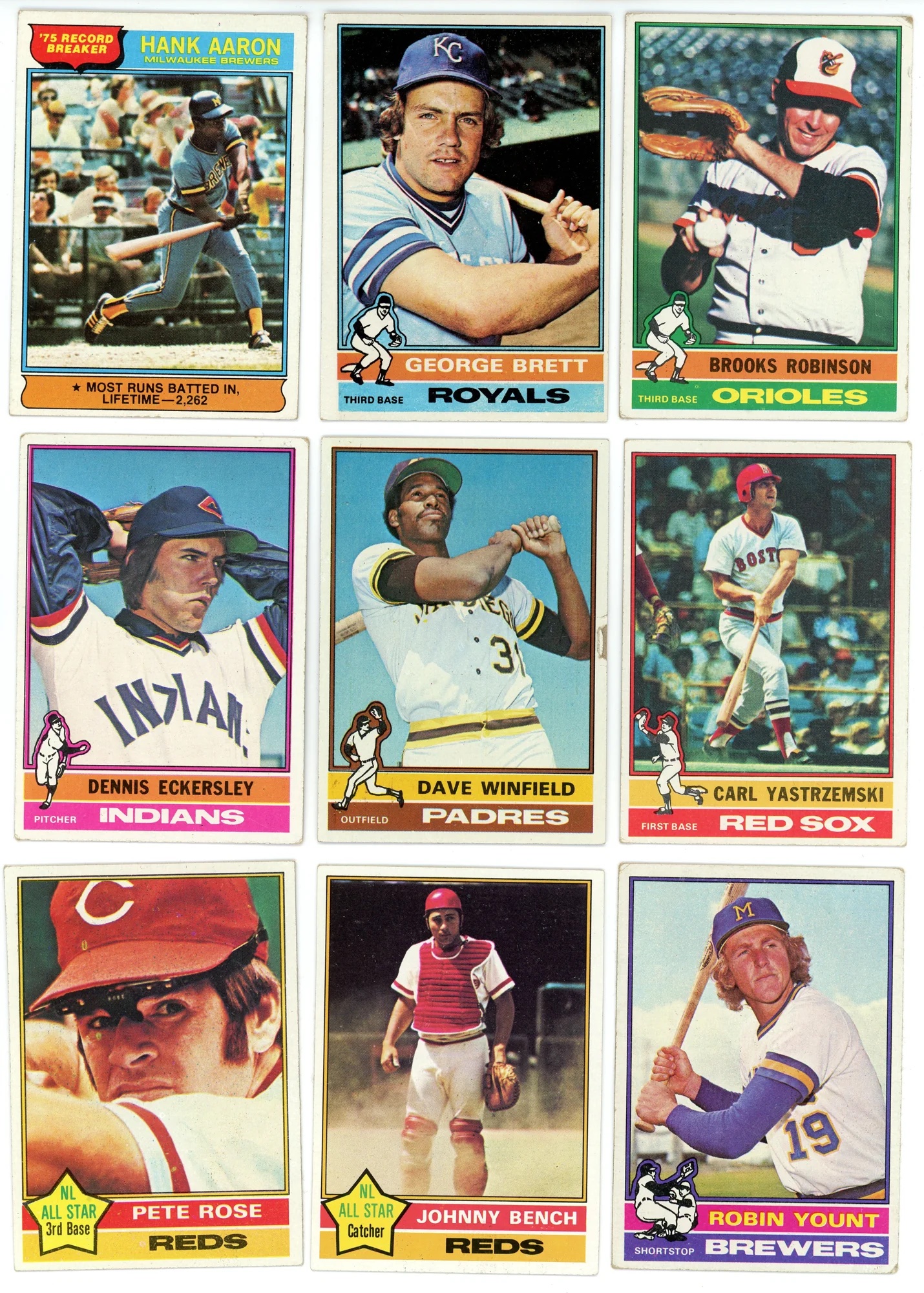 1976 TOPPS BASEBALL COMPLETE SET BREAK at PristineAuction.com 1976 TOPPS BASEBALL COMPLETE SET BREAK at PristineAuction.com