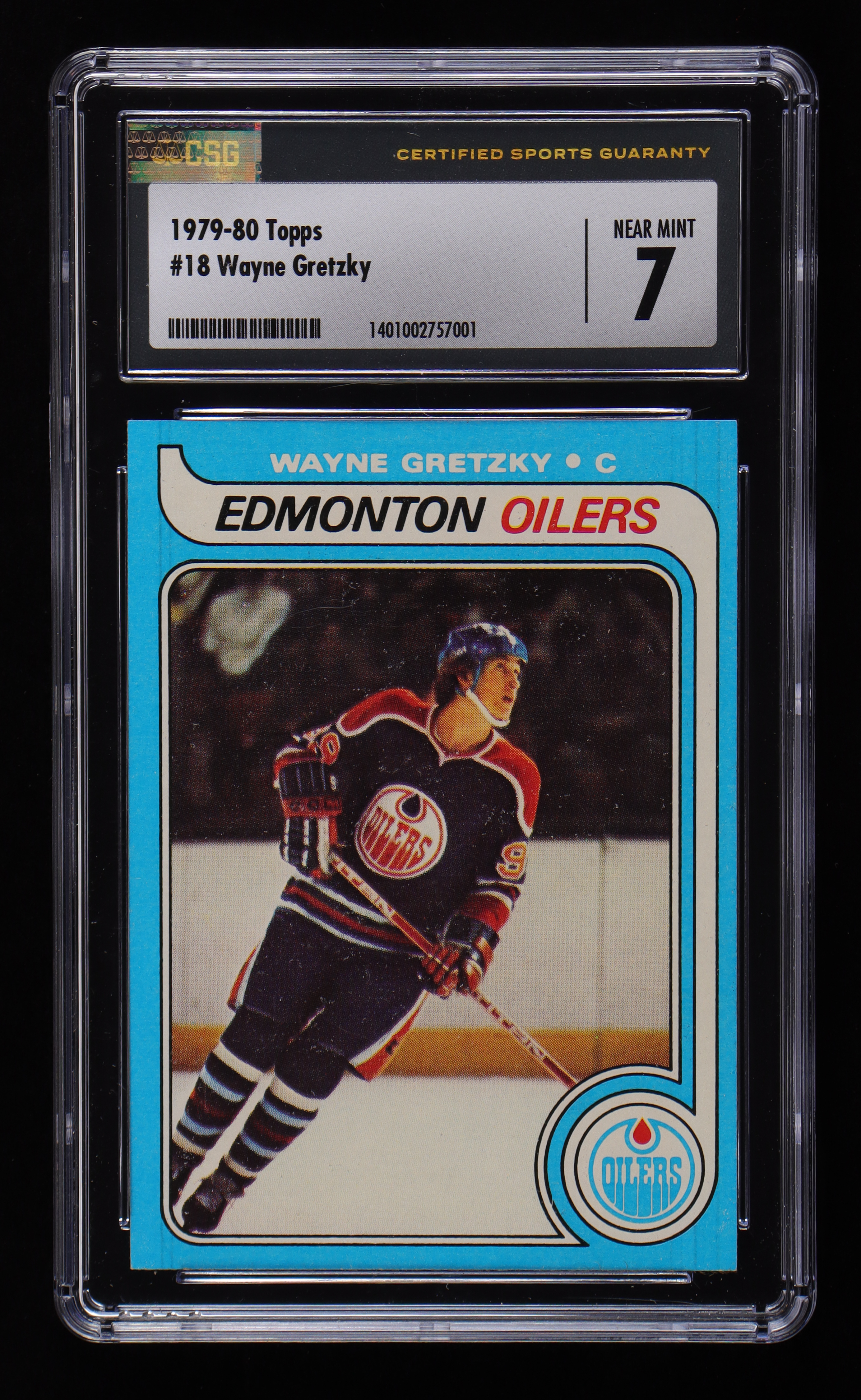 Wayne Gretzky 1979-80 Topps #18 RC (CSG 7) at PristineAuction.com Wayne Gretzky 1979-80 Topps #18 RC (CSG 7) at PristineAuction.com