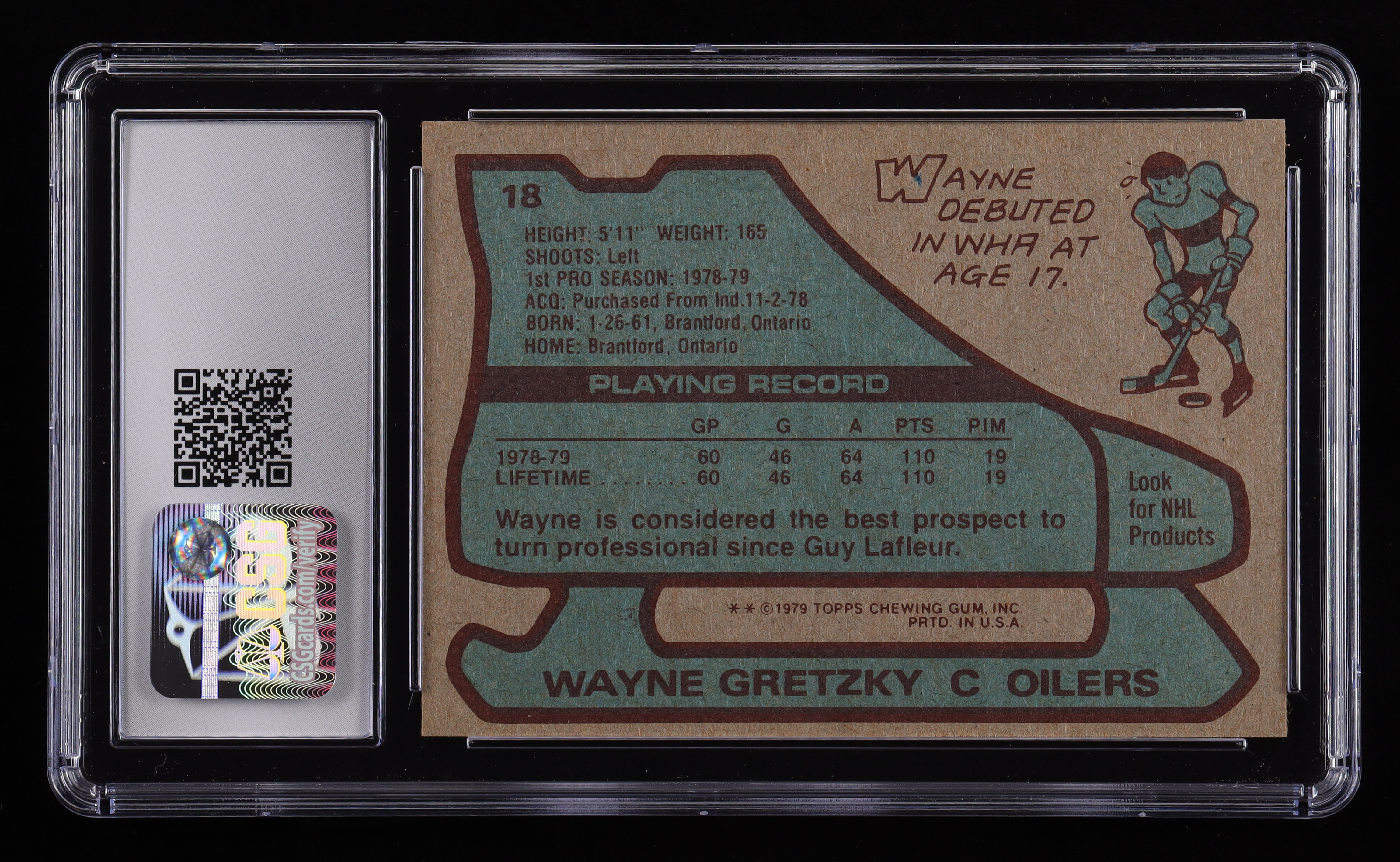 Wayne Gretzky 1979-80 Topps #18 RC (CSG 7) at PristineAuction.com Wayne Gretzky 1979-80 Topps #18 RC (CSG 7) at PristineAuction.com