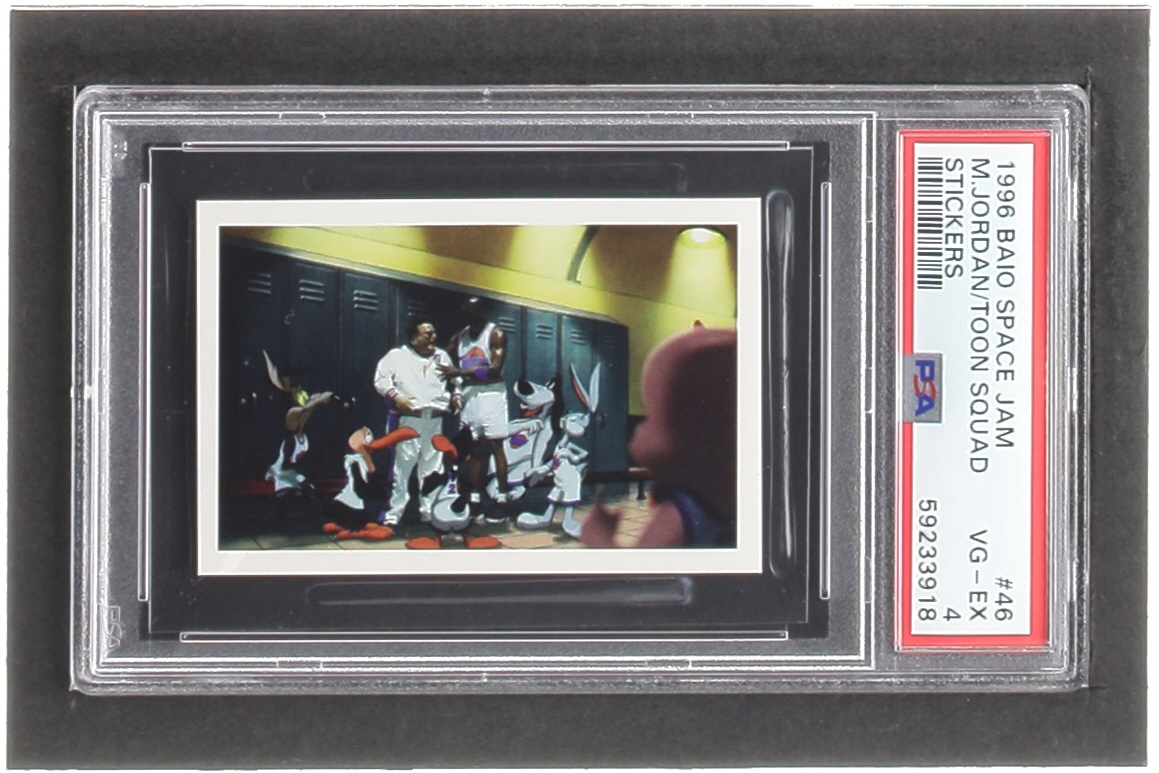 Sticker 46 1996 Panini Space Jam Album Stickers #46 (PSA 4) at PristineAuction.com Sticker 46 1996 Panini Space Jam Album Stickers #46 (PSA 4) at PristineAuction.com