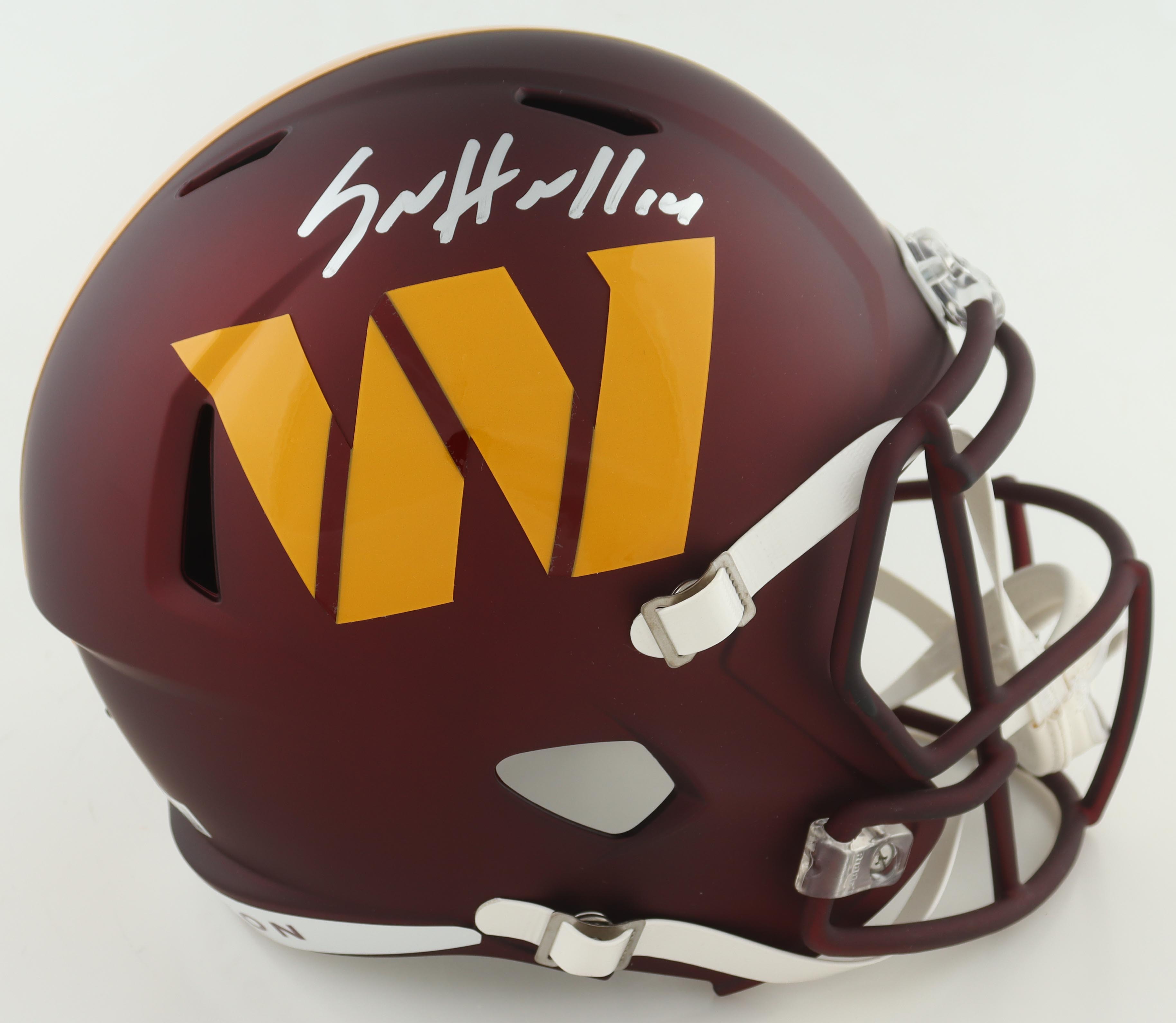 Sam Howell Signed Commanders Full-Size Speed Helmet (Beckett & Prova) at PristineAuction.com Sam Howell Signed Commanders Full-Size Speed Helmet (Beckett & Prova) at PristineAuction.com