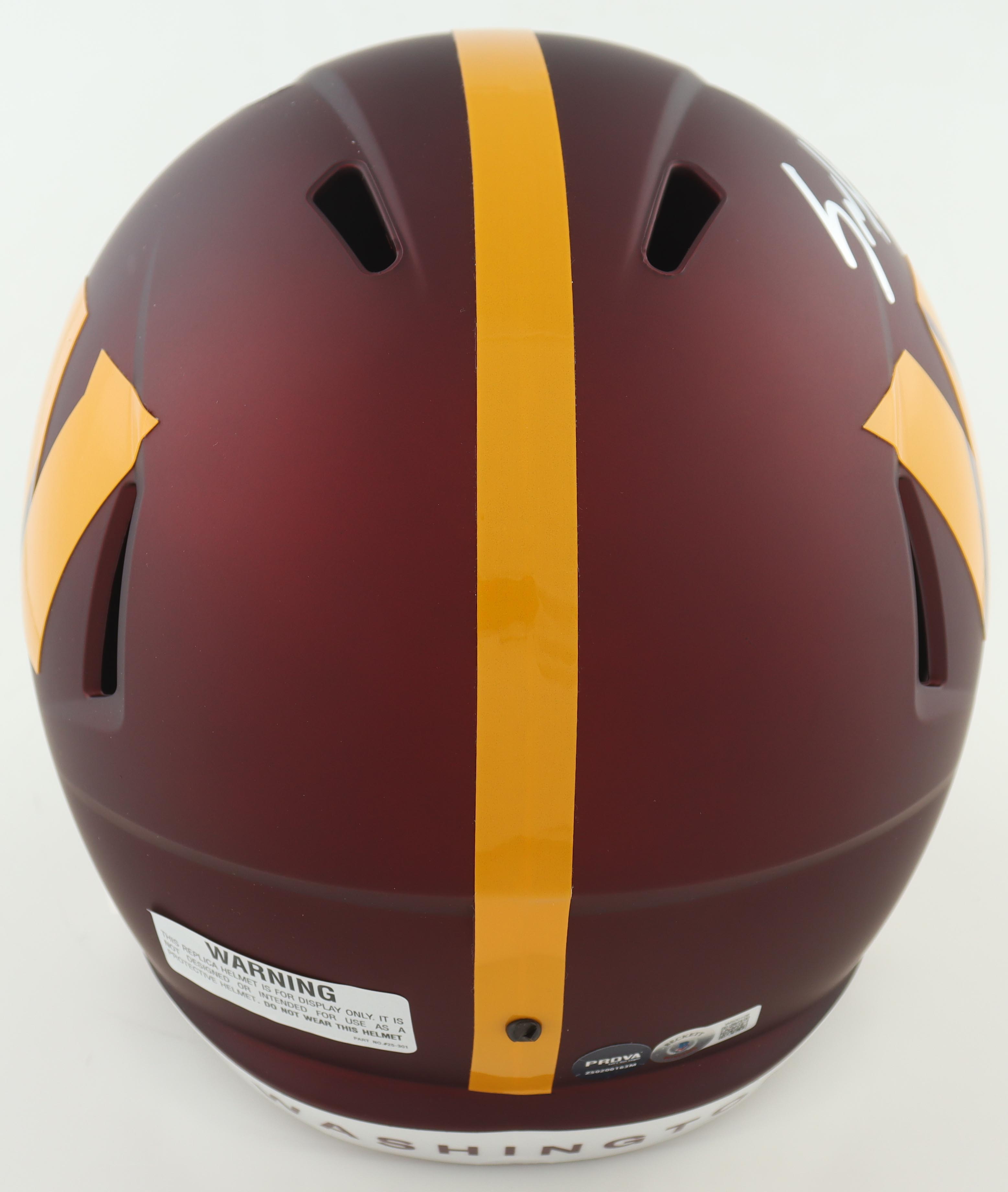 Sam Howell Signed Commanders Full-Size Speed Helmet (Beckett & Prova) at PristineAuction.com Sam Howell Signed Commanders Full-Size Speed Helmet (Beckett & Prova) at PristineAuction.com