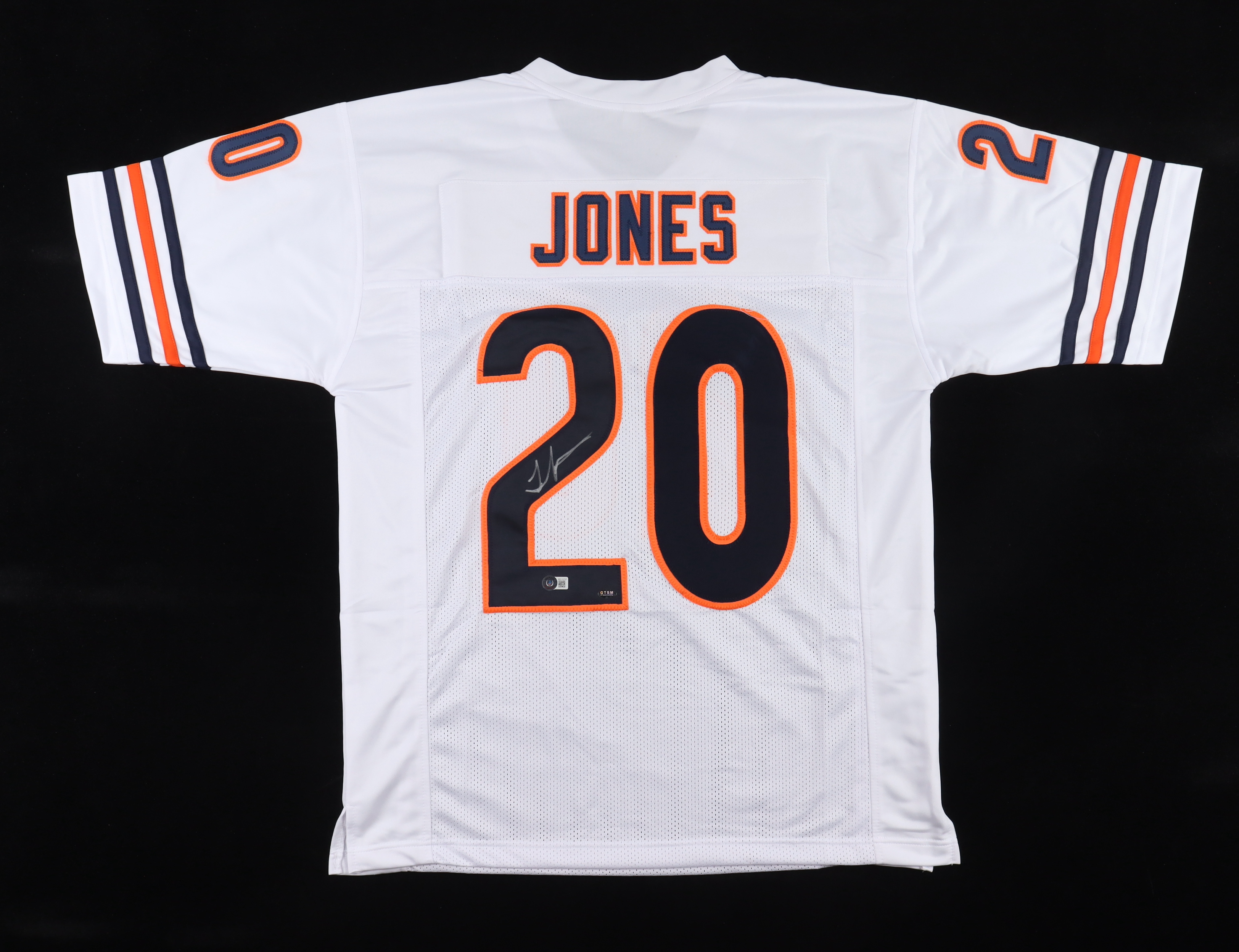 Thomas Jones Signed Jersey (Beckett & GTSM) at PristineAuction.com Thomas Jones Signed Jersey (Beckett & GTSM) at PristineAuction.com