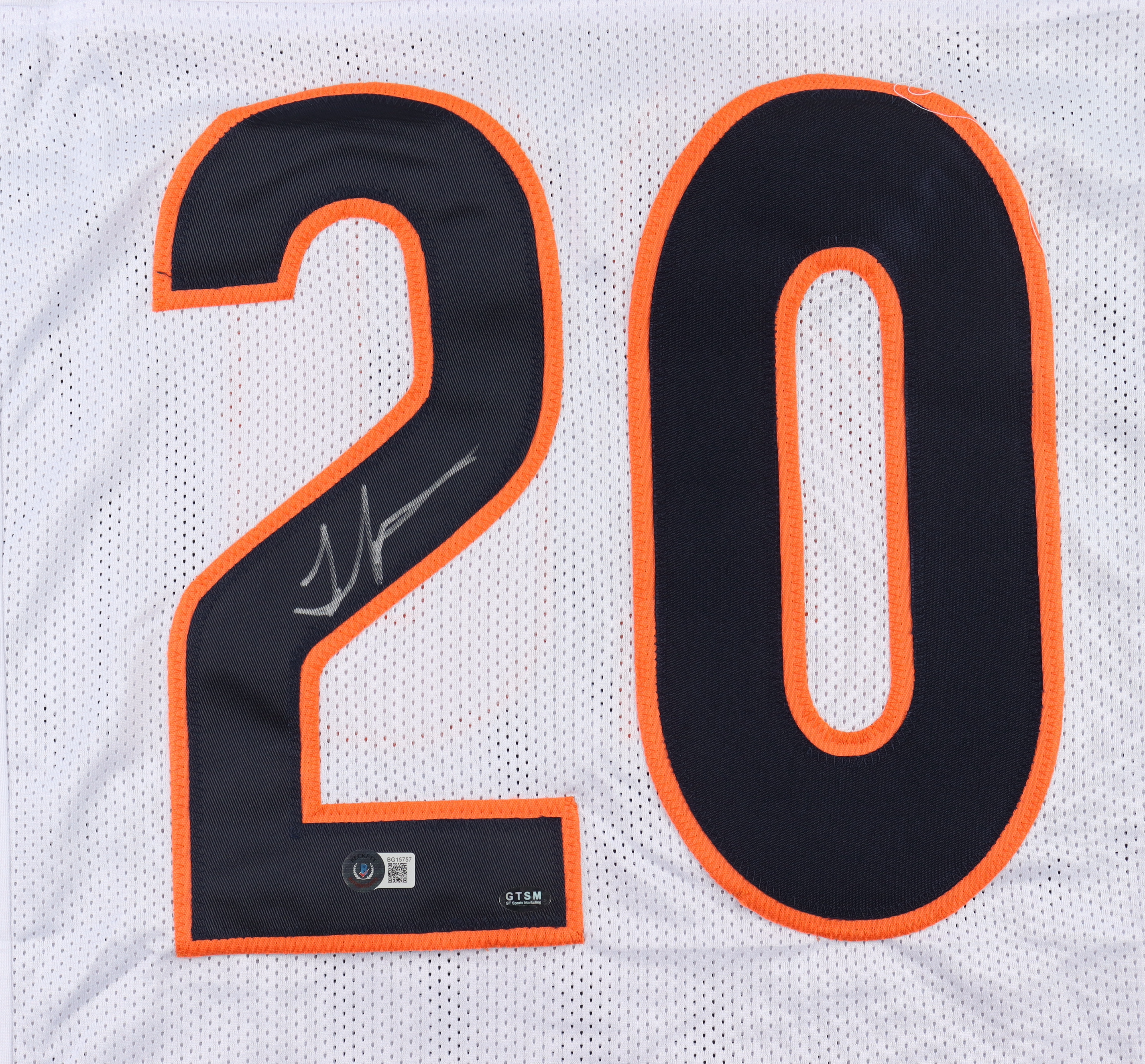 Thomas Jones Signed Jersey (Beckett & GTSM) at PristineAuction.com Thomas Jones Signed Jersey (Beckett & GTSM) at PristineAuction.com