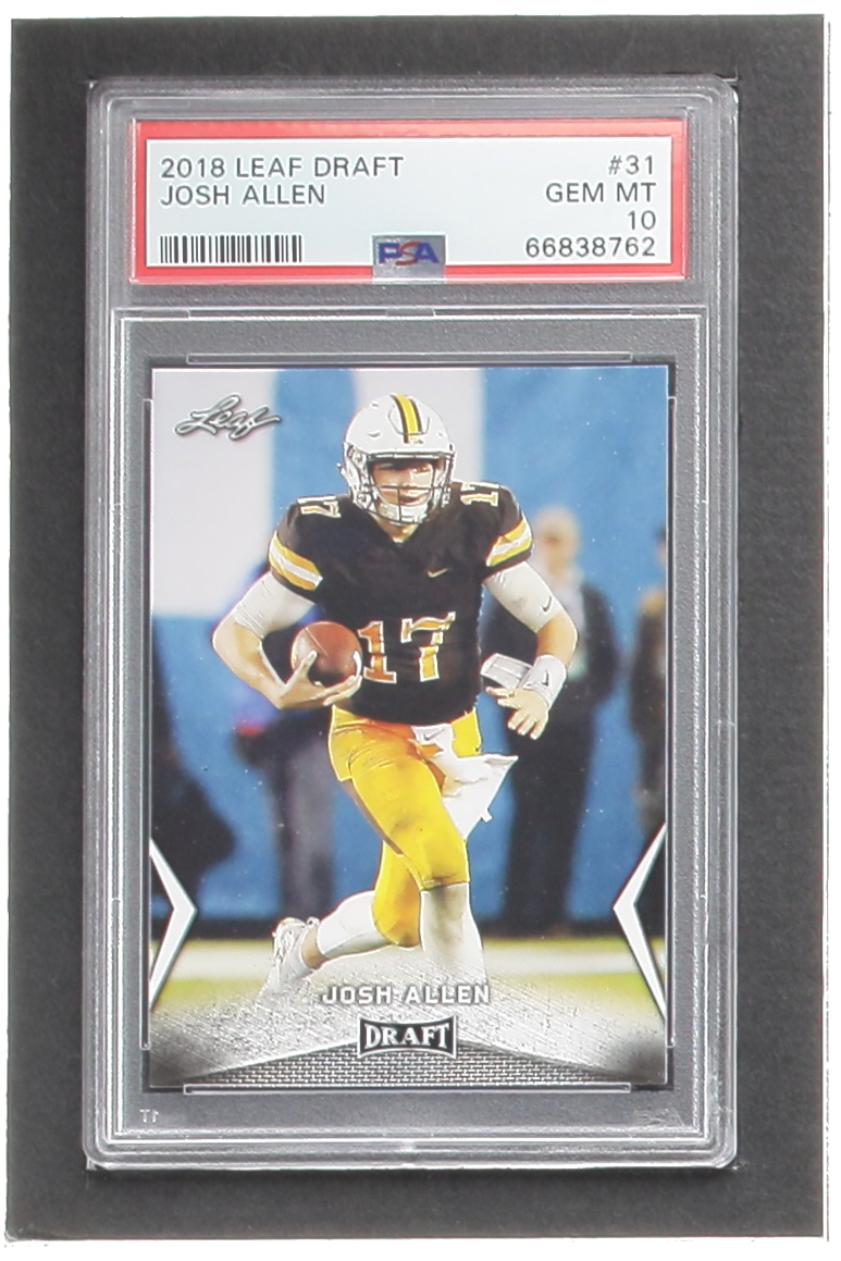 Josh Allen 2018 Leaf Draft #31 RC (PSA 10) at PristineAuction.com Josh Allen 2018 Leaf Draft #31 RC (PSA 10) at PristineAuction.com