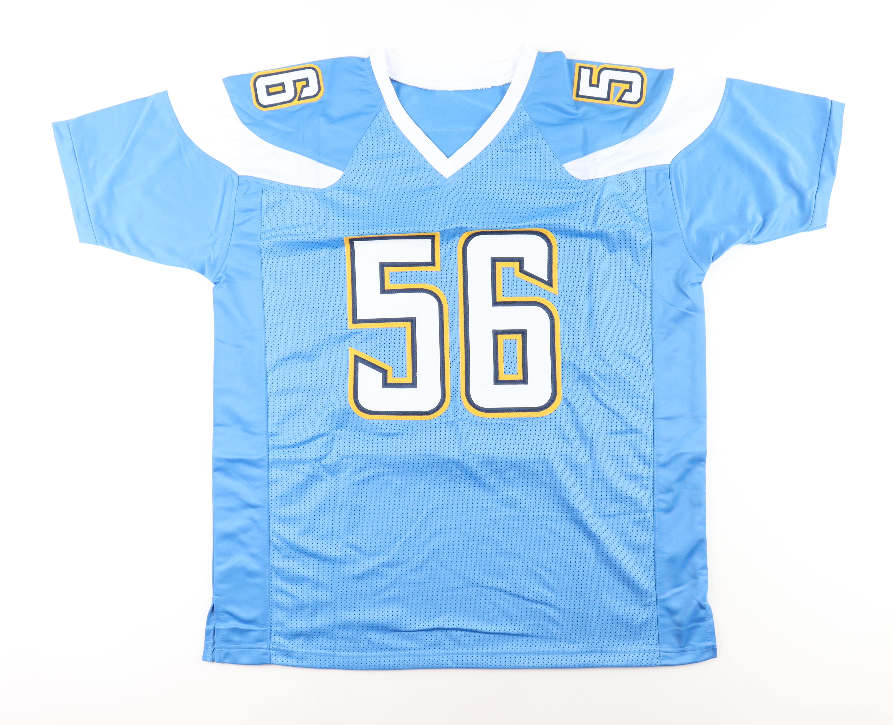 Shawne Merriman Signed Jersey (Beckett) at PristineAuction.com Shawne Merriman Signed Jersey (Beckett) at PristineAuction.com