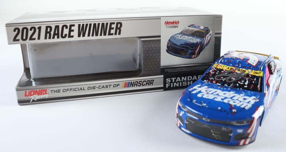 Kyle Larson Signed LE NASCAR #5 Hendrickcars.com Charlotte Roval Win 2021 Camaro ZL1 - 1:24 Premium Diecast Car (PA) at PristineAuction.com Kyle Larson Signed LE NASCAR #5 Hendrickcars.com Charlotte Roval Win 2021 Camaro ZL1 - 1:24 Premium Diecast Car (PA) at PristineAuction.com