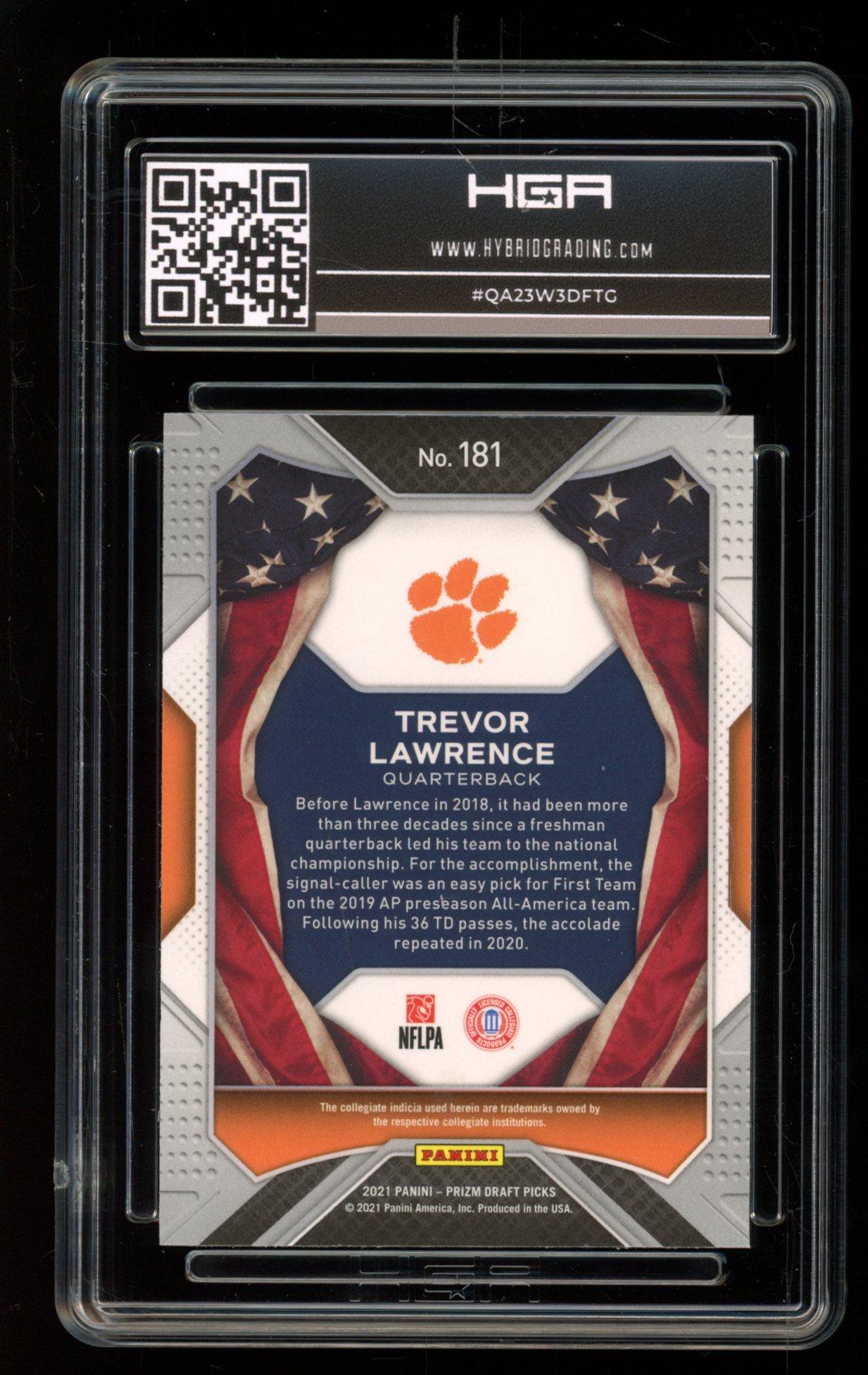 Trevor Lawrence 2021 Panini Prizm Draft Picks #181 AA (HGA 9.5) at PristineAuction.com Trevor Lawrence 2021 Panini Prizm Draft Picks #181 AA (HGA 9.5) at PristineAuction.com