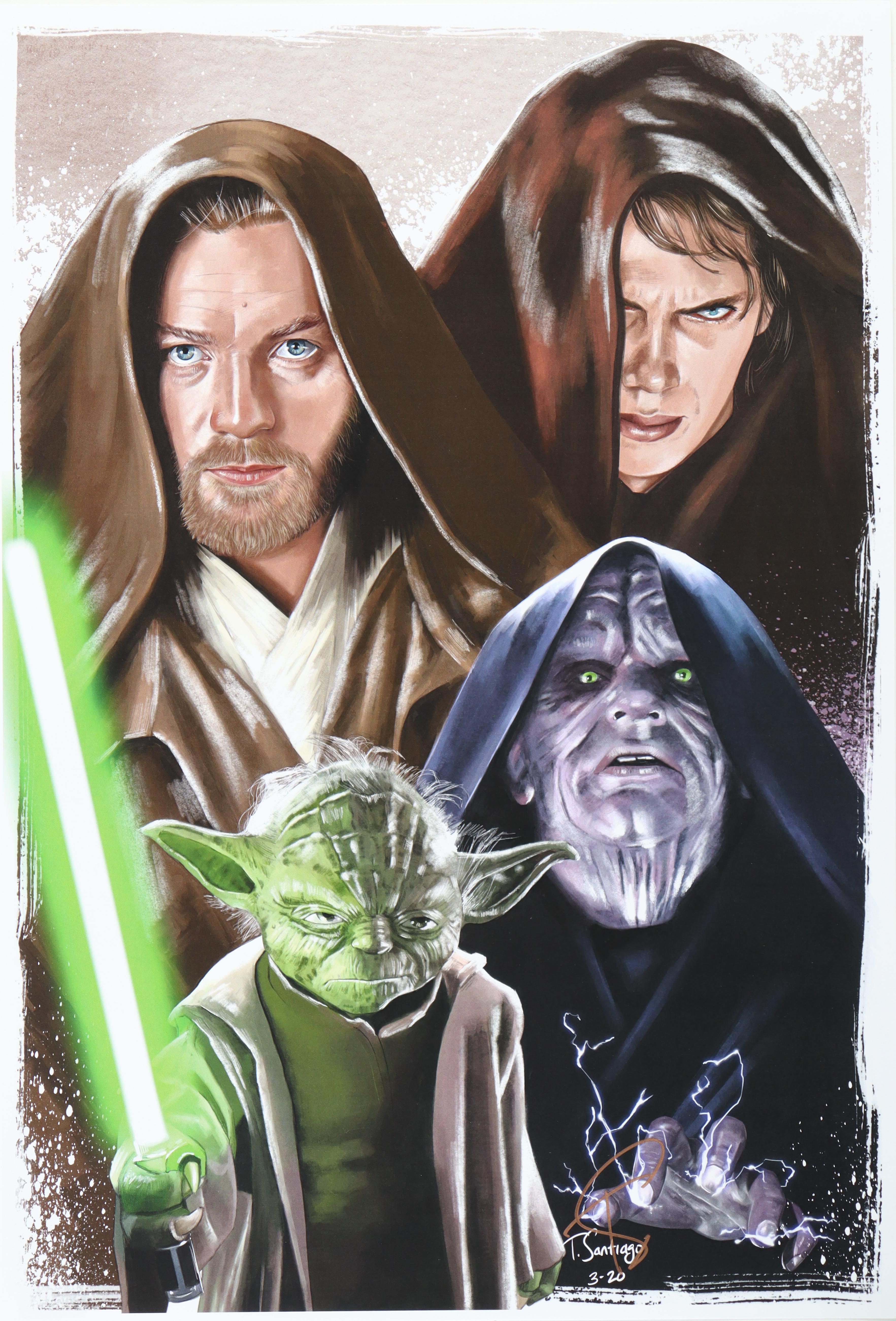 "Star Wars: Episode III - Revenge of the Sith" 13x19 Lithograph by Tony Santiago (PA) at PristineAuction.com "Star Wars: Episode III - Revenge of the Sith" 13x19 Lithograph by Tony Santiago (PA) at PristineAuction.com