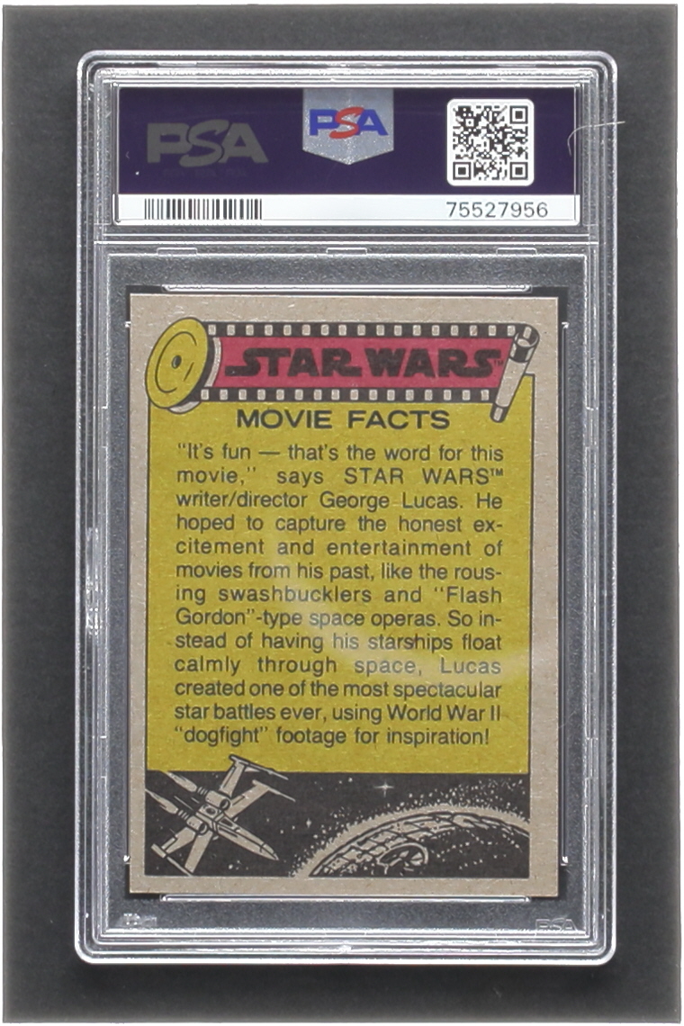Harrison Ford as Han Solo 1977 Topps Star Wars #58 (PSA 8) at PristineAuction.com Harrison Ford as Han Solo 1977 Topps Star Wars #58 (PSA 8) at PristineAuction.com