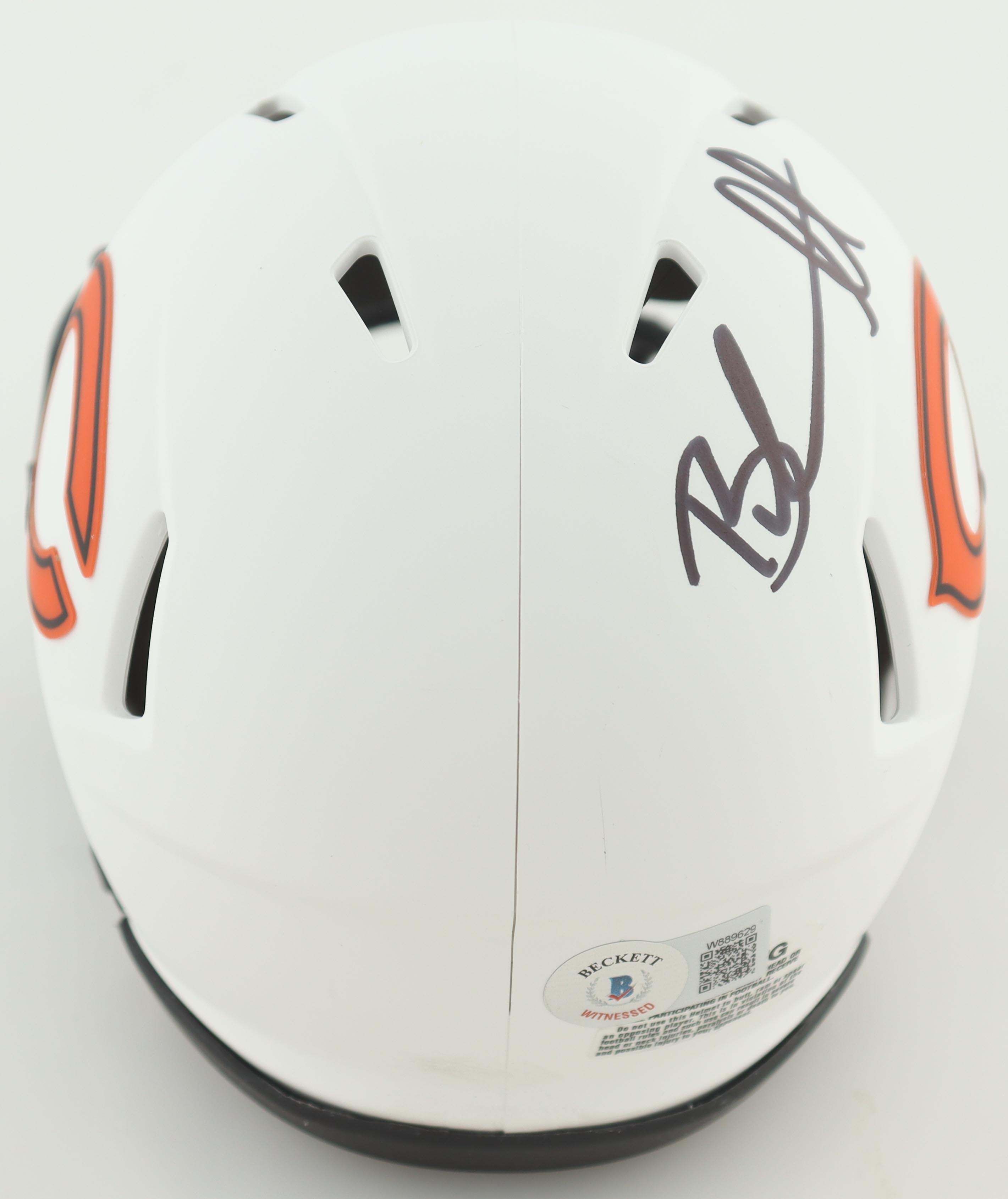 Brandon Marshall Signed Bears Lunar Eclipse Alternate Speed Mini Helmet (Beckett) at PristineAuction.com Brandon Marshall Signed Bears Lunar Eclipse Alternate Speed Mini Helmet (Beckett) at PristineAuction.com