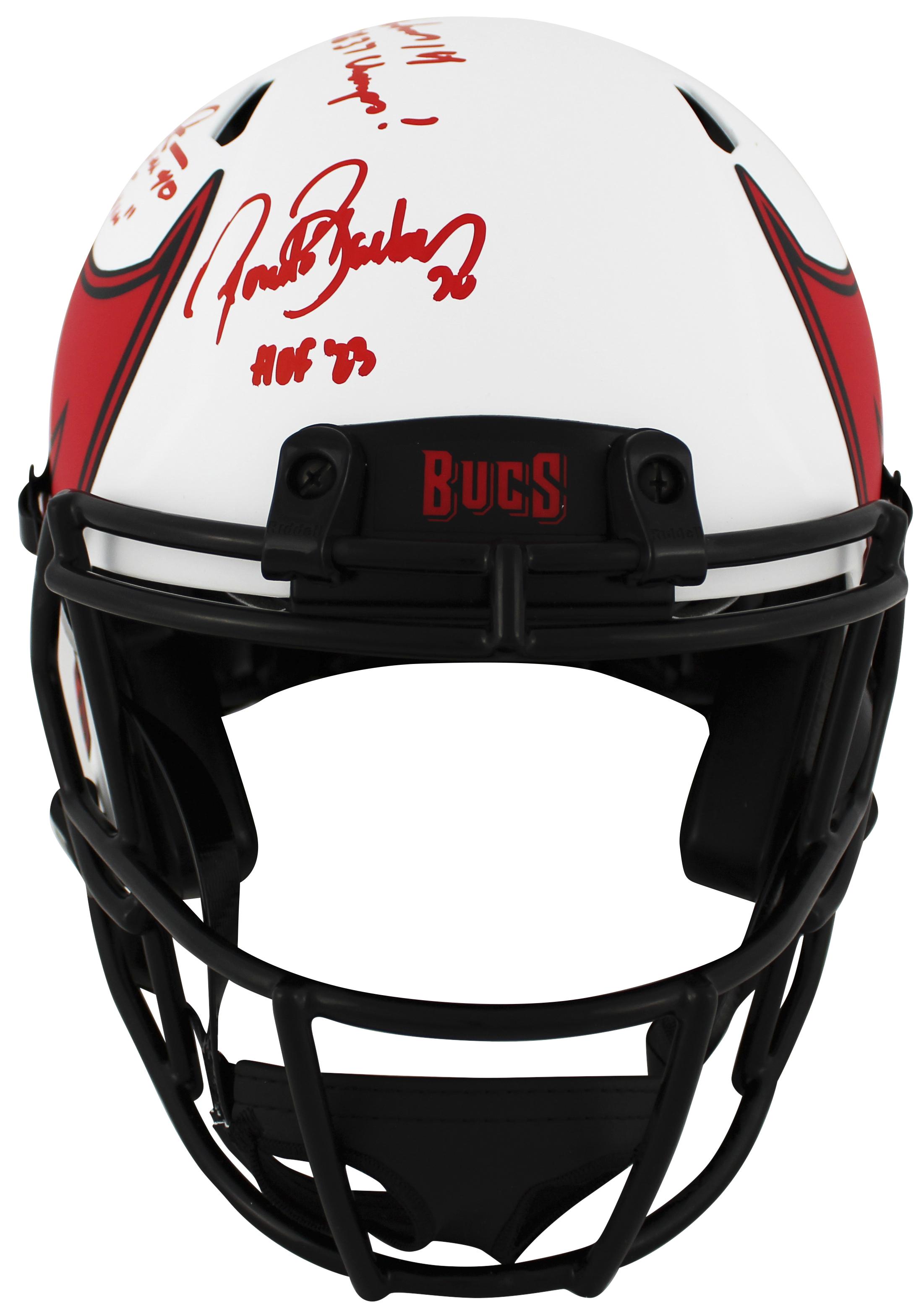 Tampa Bay Buccaneers Greats Signed Full-Size Authentic On-Field Lunar Eclipse Alternate Speed Helmet with (6) Signautures Including Warren Sapp, Derrick Brooks, Ronde Barber (Beckett) at PristineAuction.com Tampa Bay Buccaneers Greats Signed Full-Size Authentic On-Field Lunar Eclipse Alternate Speed Helmet with (6) Signautures Including Warren Sapp, Derrick Brooks, Ronde Barber (Beckett) at PristineAuction.com