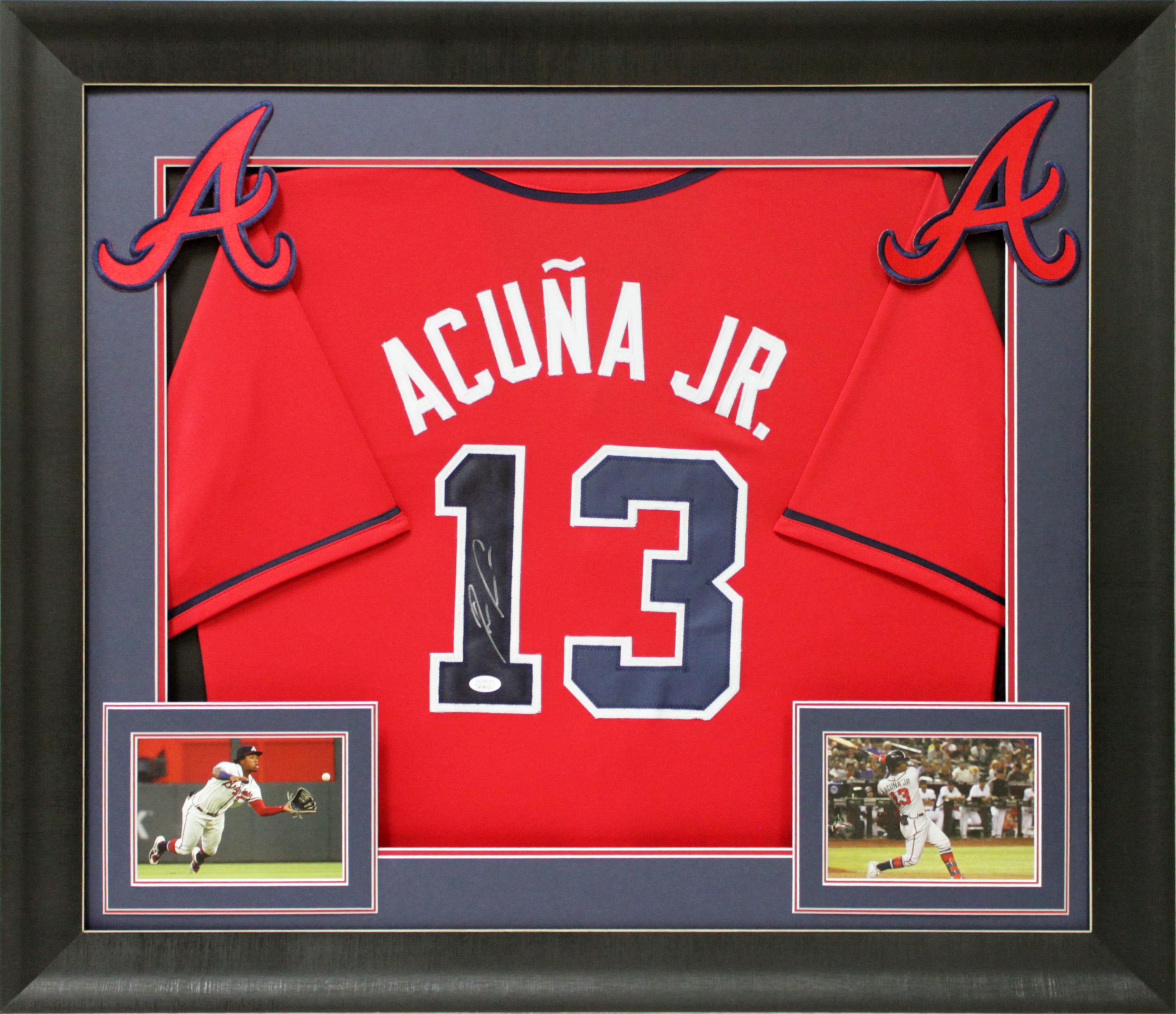 Ronald Acuna Jr. Signed Custom Framed Jersey Display (Beckett) at PristineAuction.com Ronald Acuna Jr. Signed Custom Framed Jersey Display (Beckett) at PristineAuction.com