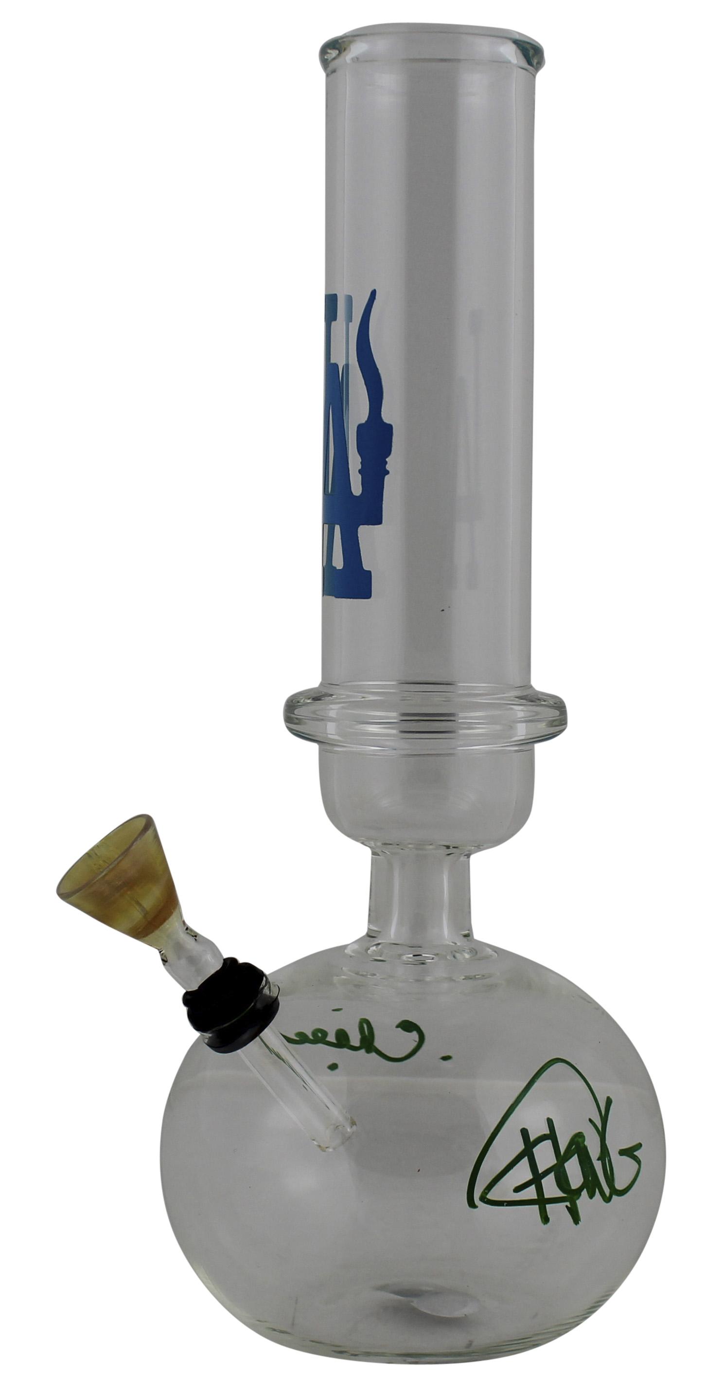 Cheech Marin & Tommy Chong Signed Glass Water Pipe (Beckett) at PristineAuction.com Cheech Marin & Tommy Chong Signed Glass Water Pipe (Beckett) at PristineAuction.com