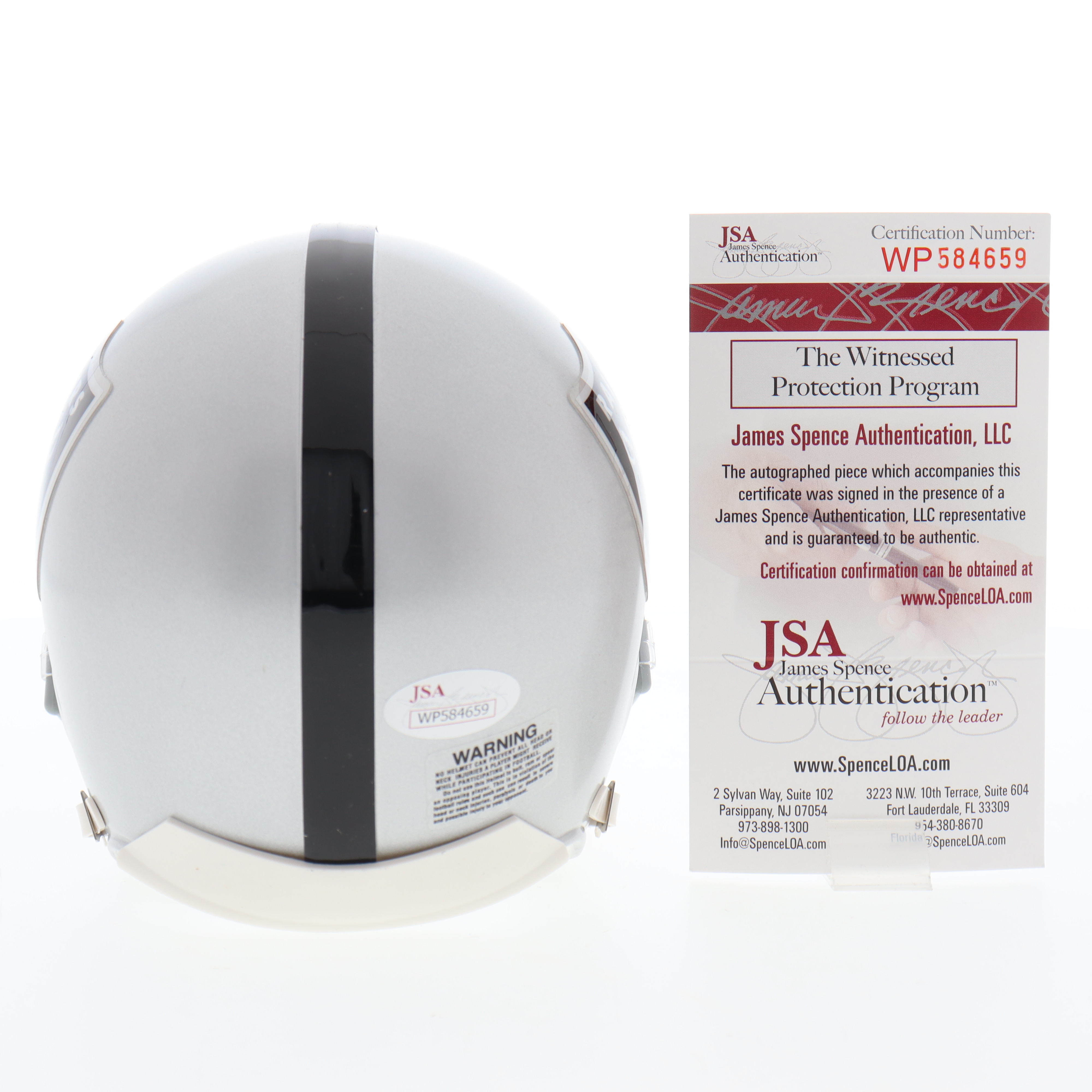 Art Shell Signed Raiders Mini Helmet Inscribed "HOF 89" (JSA) at PristineAuction.com Art Shell Signed Raiders Mini Helmet Inscribed "HOF 89" (JSA) at PristineAuction.com