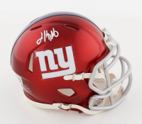 Jalin Hyatt Signed Giants Flash Speed Mini Helmet (Beckett) at PristineAuction.com